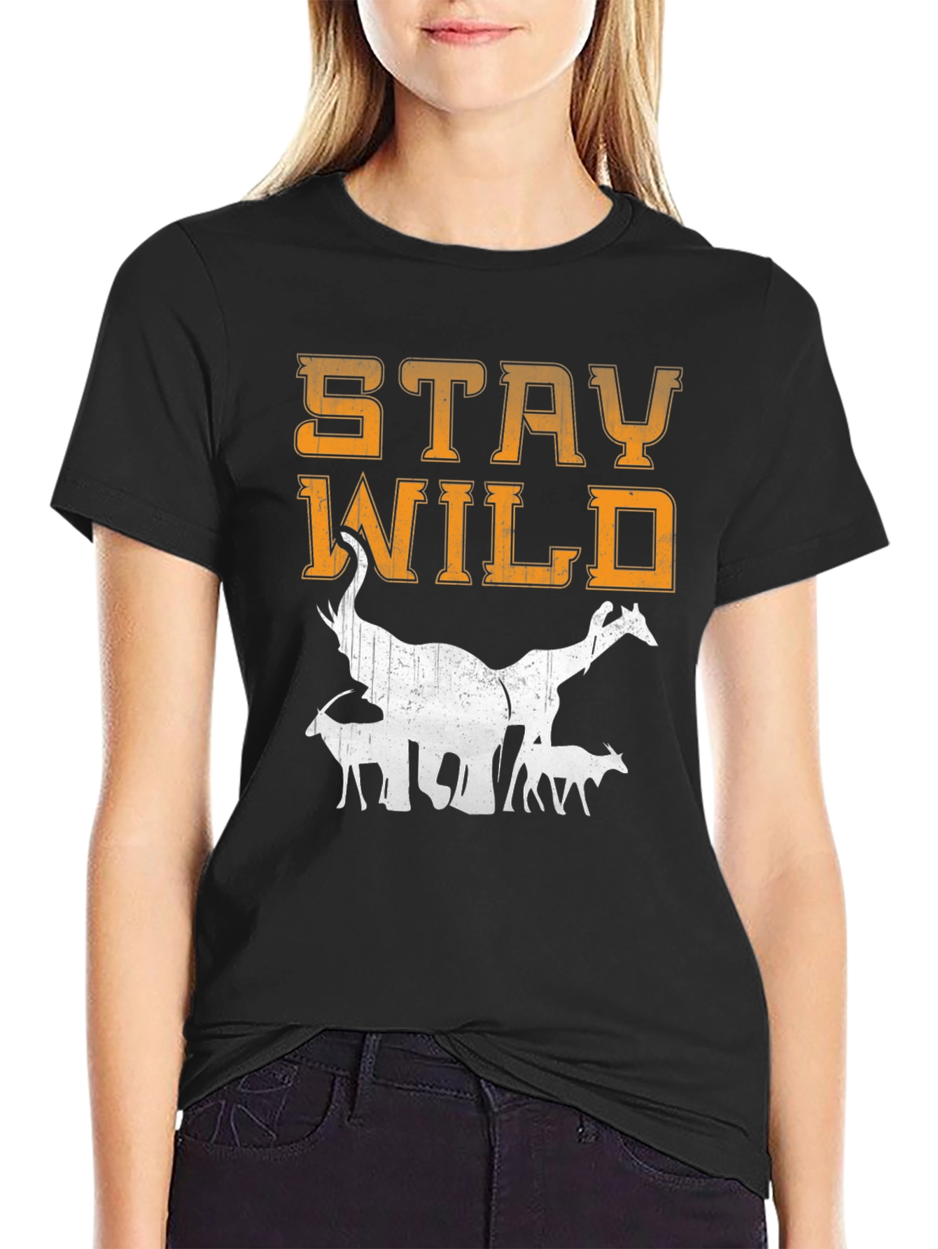 Stay Wild Animal Graphic T-Shirt