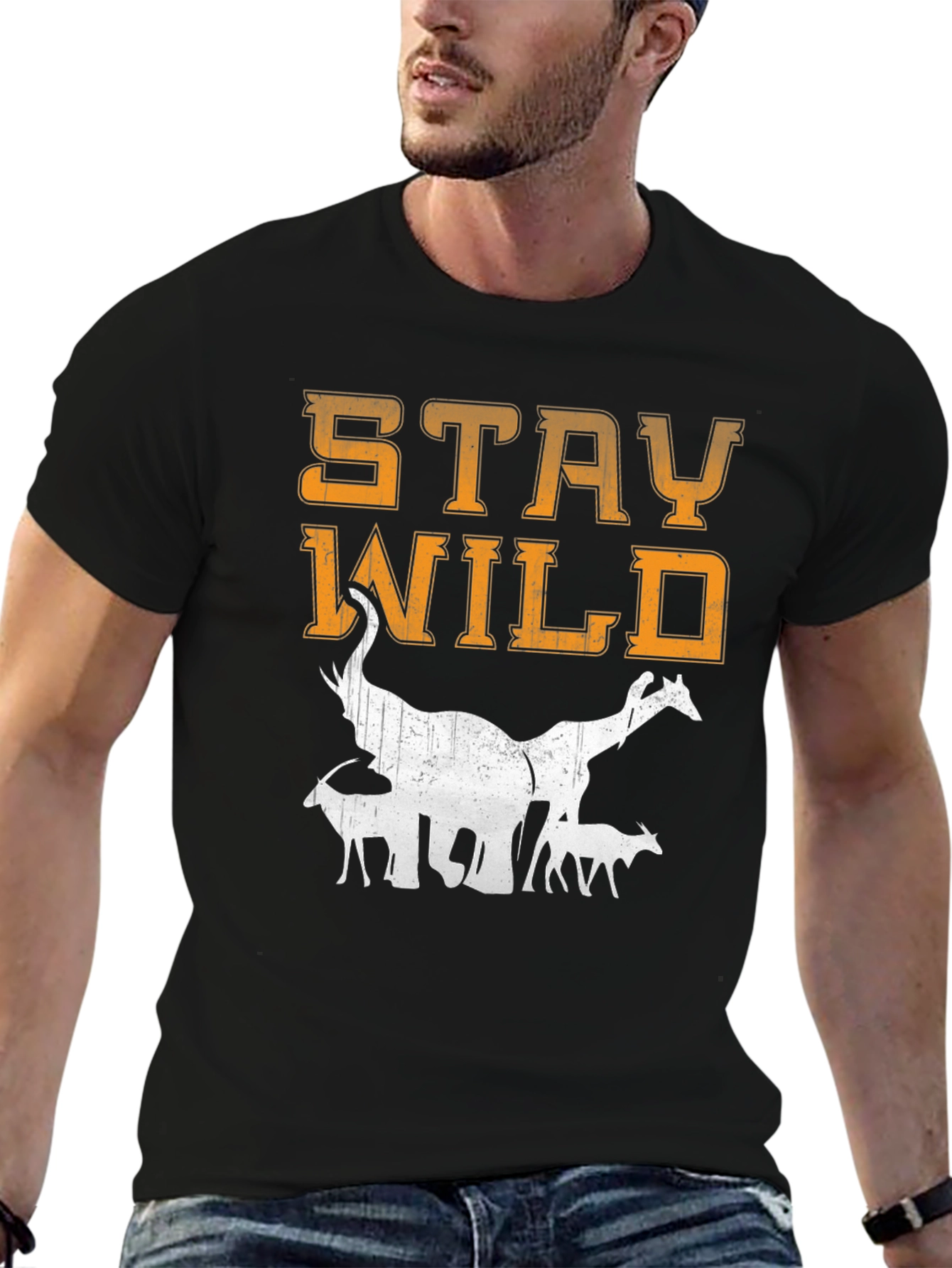 Stay Wild Animal Graphic T-Shirt