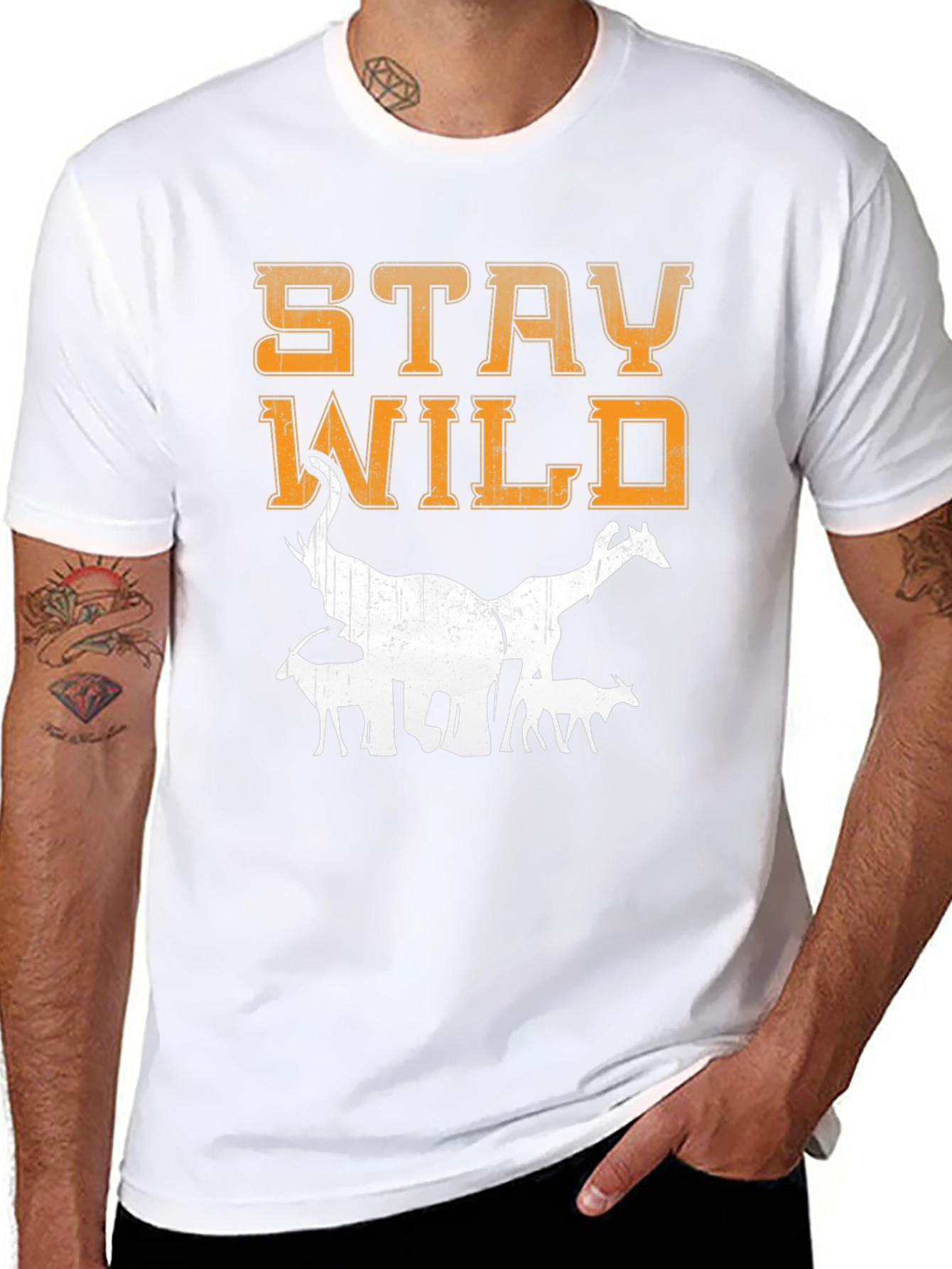 Stay Wild Animal Graphic T-Shirt