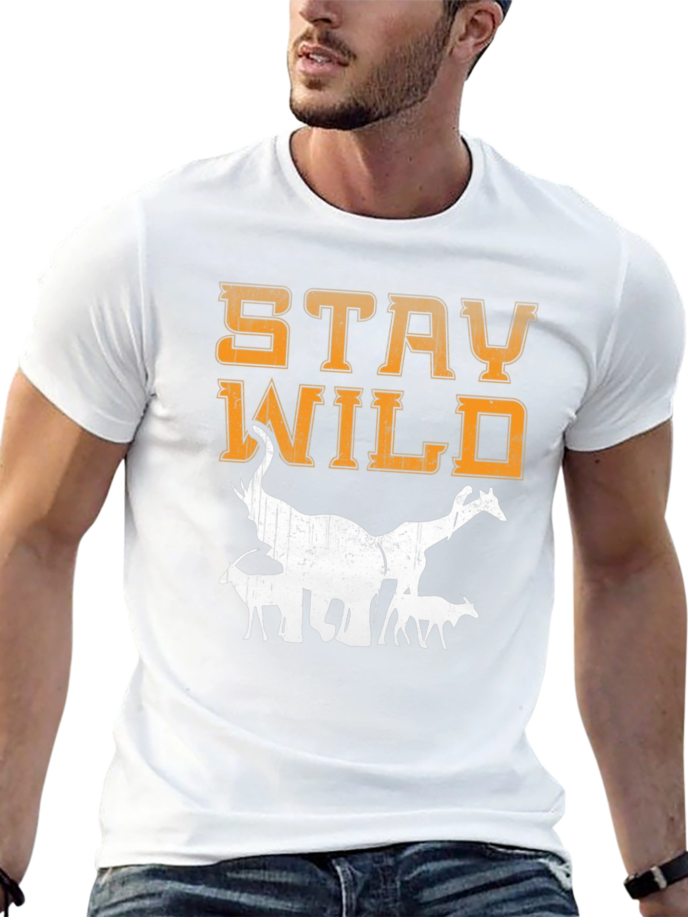Stay Wild Animal Graphic T-Shirt