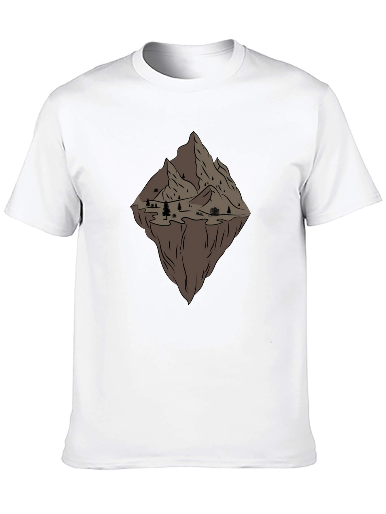 Mountain Graphic Tee - Black Casual Comfort