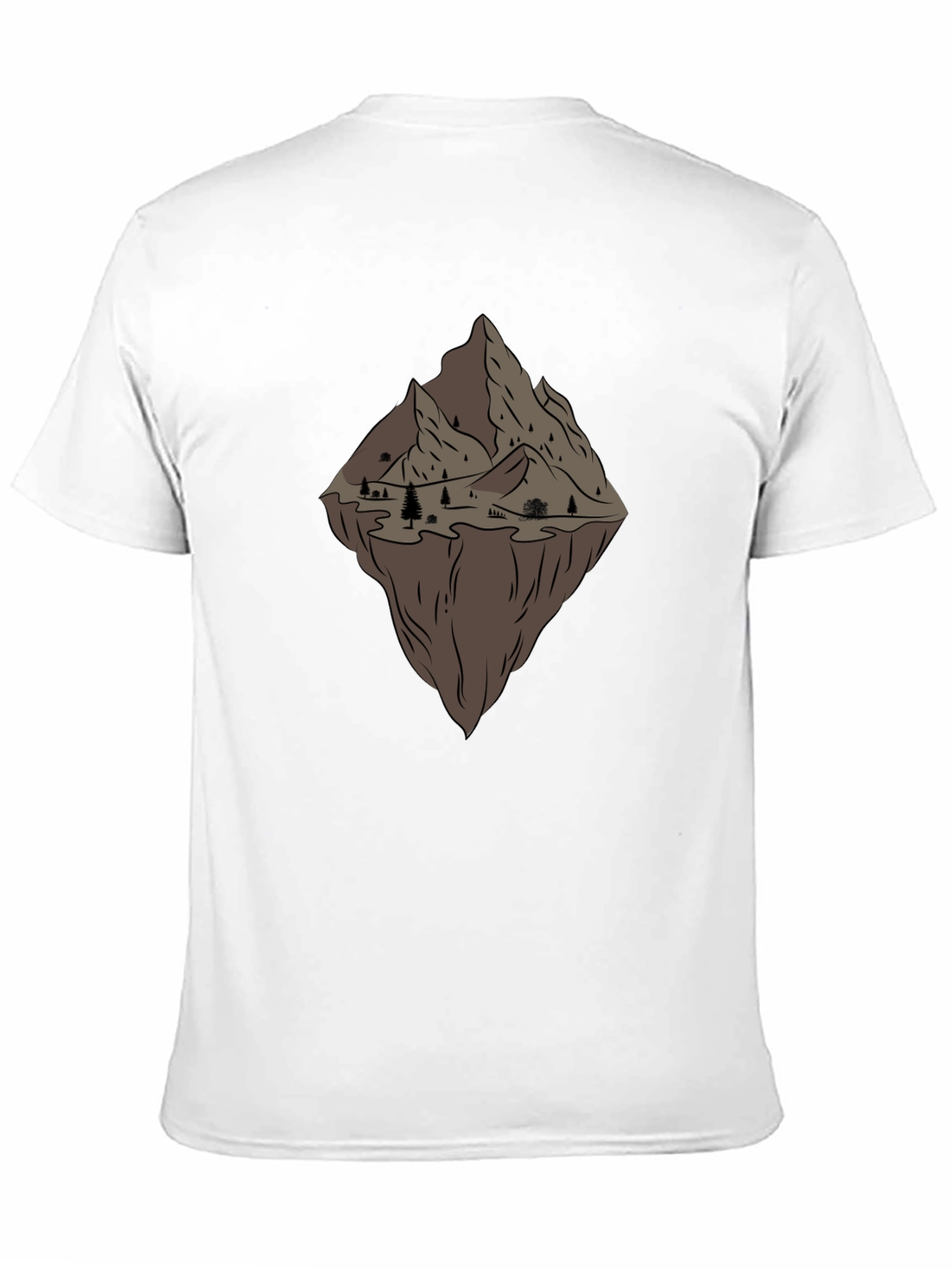 Mountain Graphic Tee - Black Casual Comfort