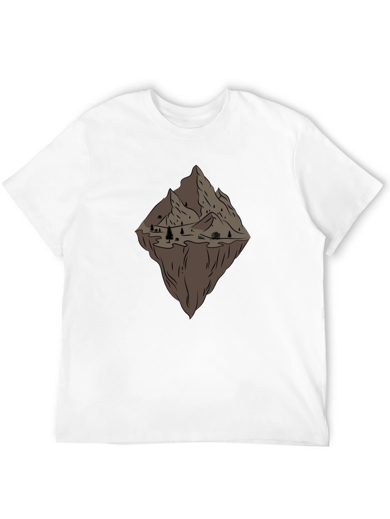 Mountain Graphic Tee - Black Casual Comfort