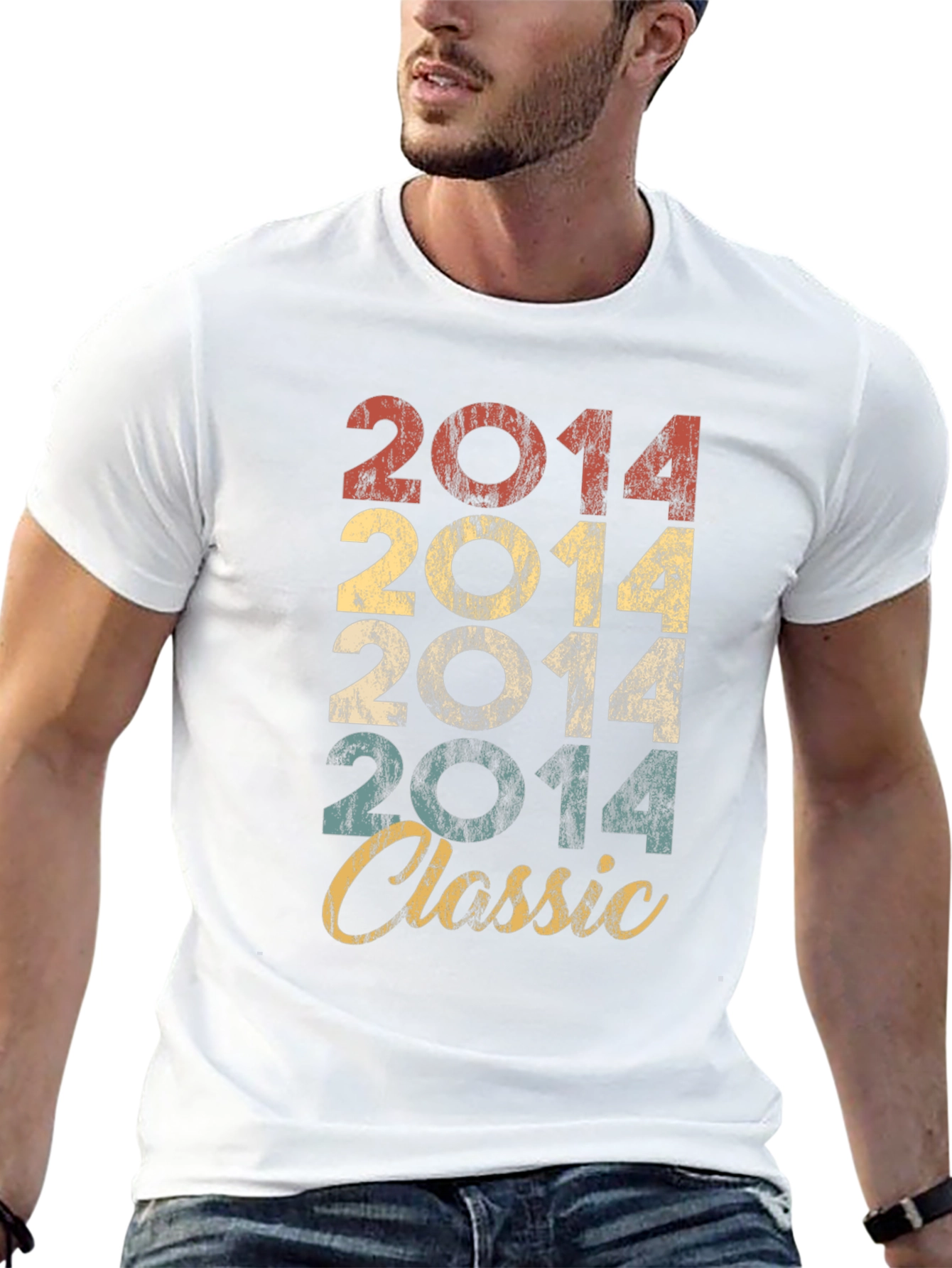2014 Classic Retro Graphic T-Shirt