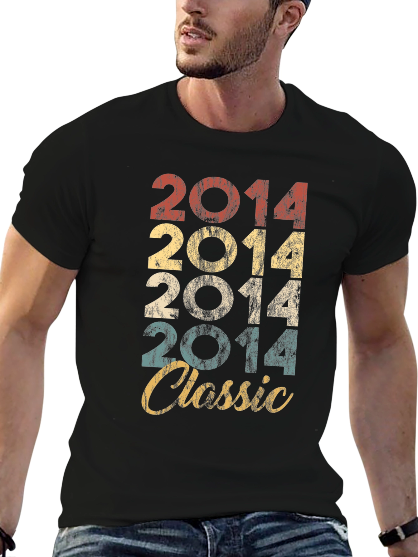 2014 Classic Retro Graphic T-Shirt