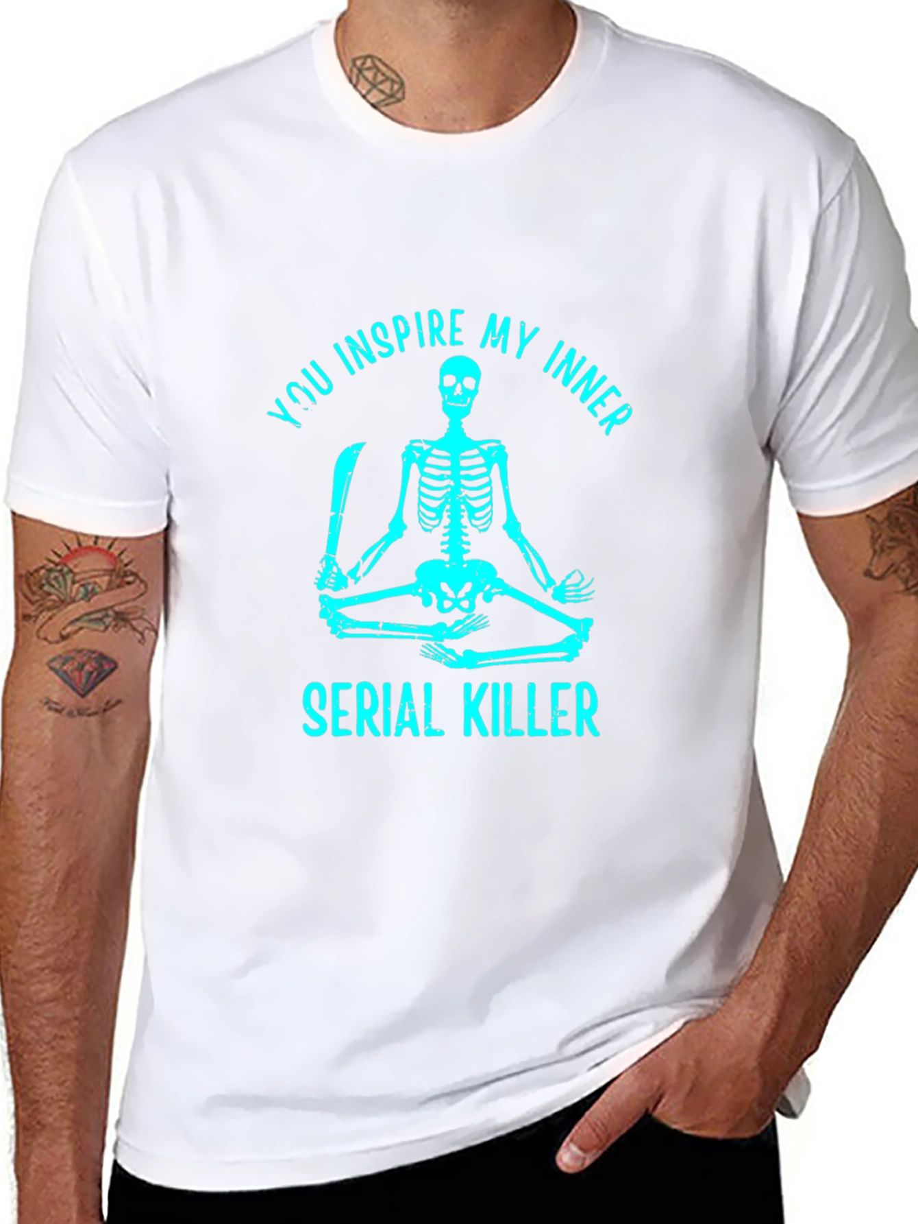 Inspire My Inner Serial Killer Skeleton Graphic Tee