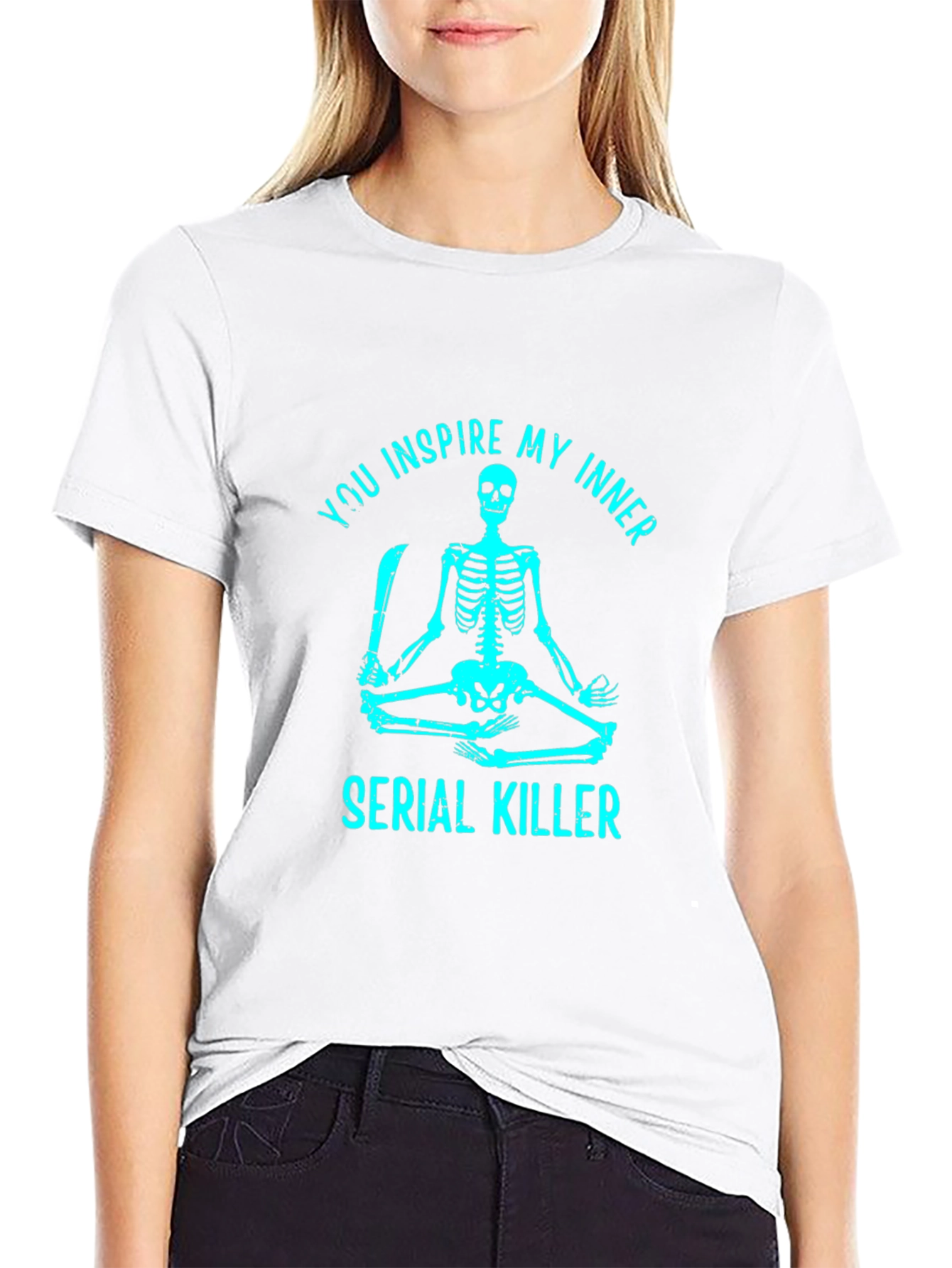 Inspire My Inner Serial Killer Skeleton Graphic Tee