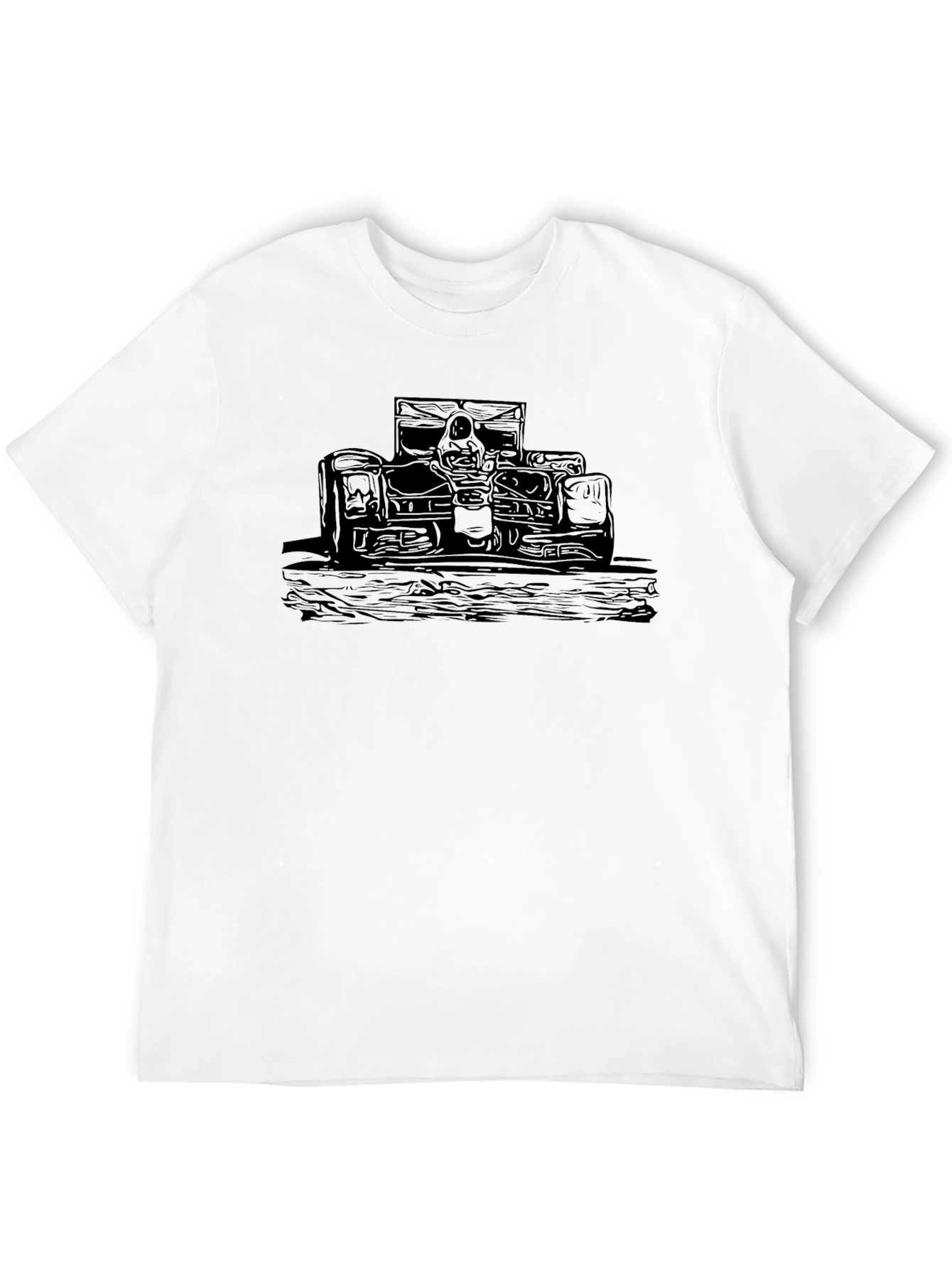 Black Race Car Graphic Tee