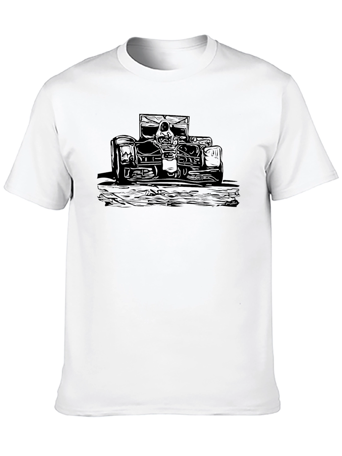 Black Race Car Graphic Tee