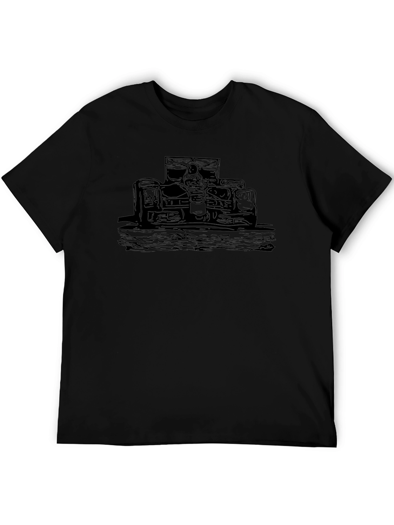 Black Race Car Graphic Tee