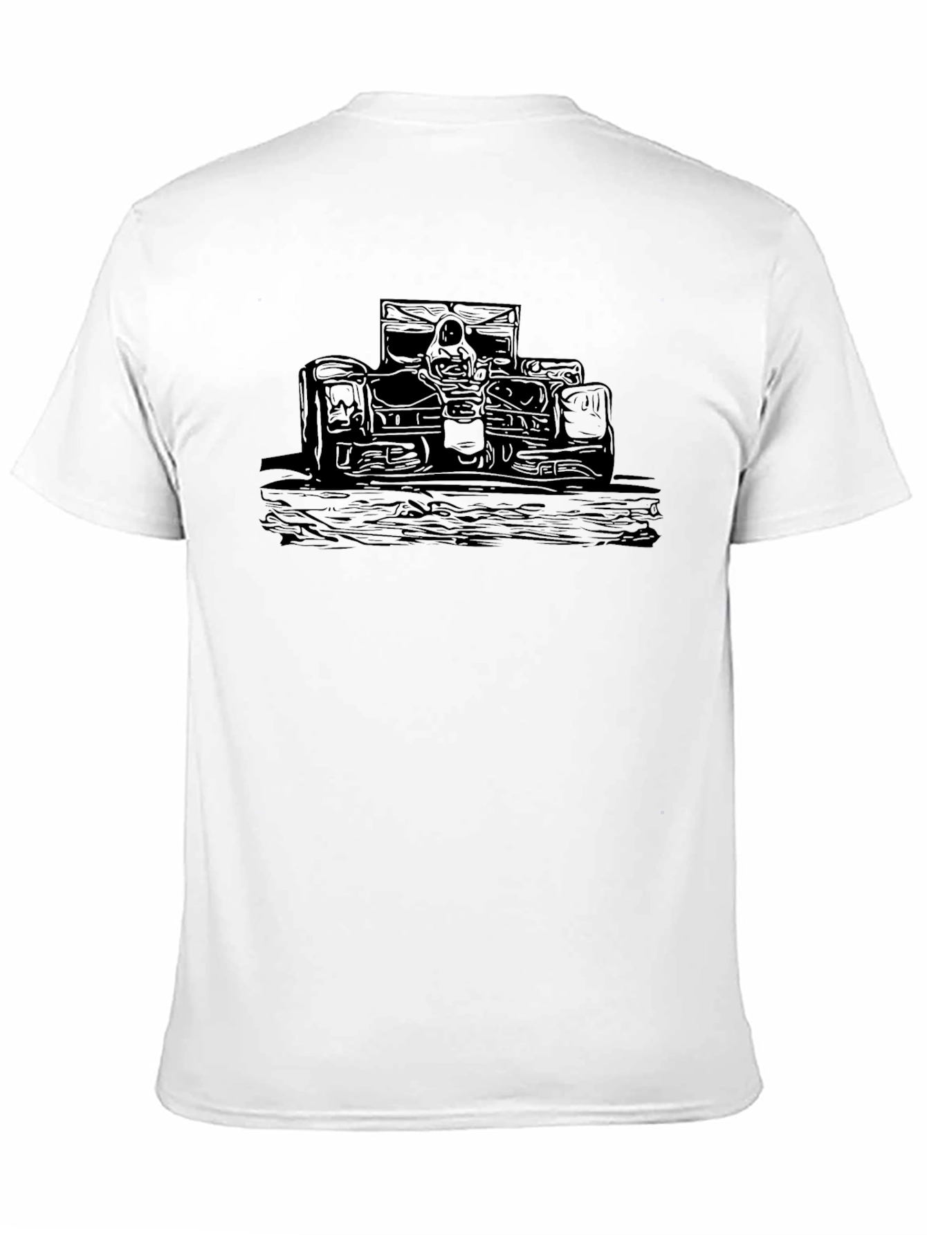 Black Race Car Graphic Tee
