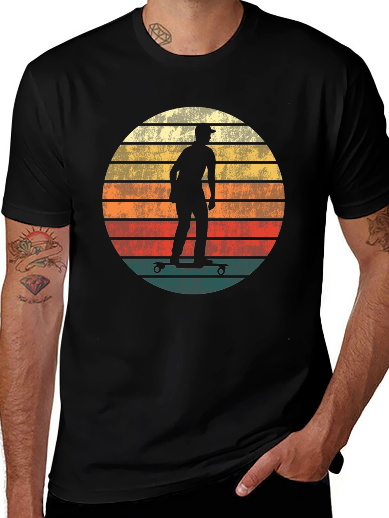 Retro Skateboarder Graphic Tee