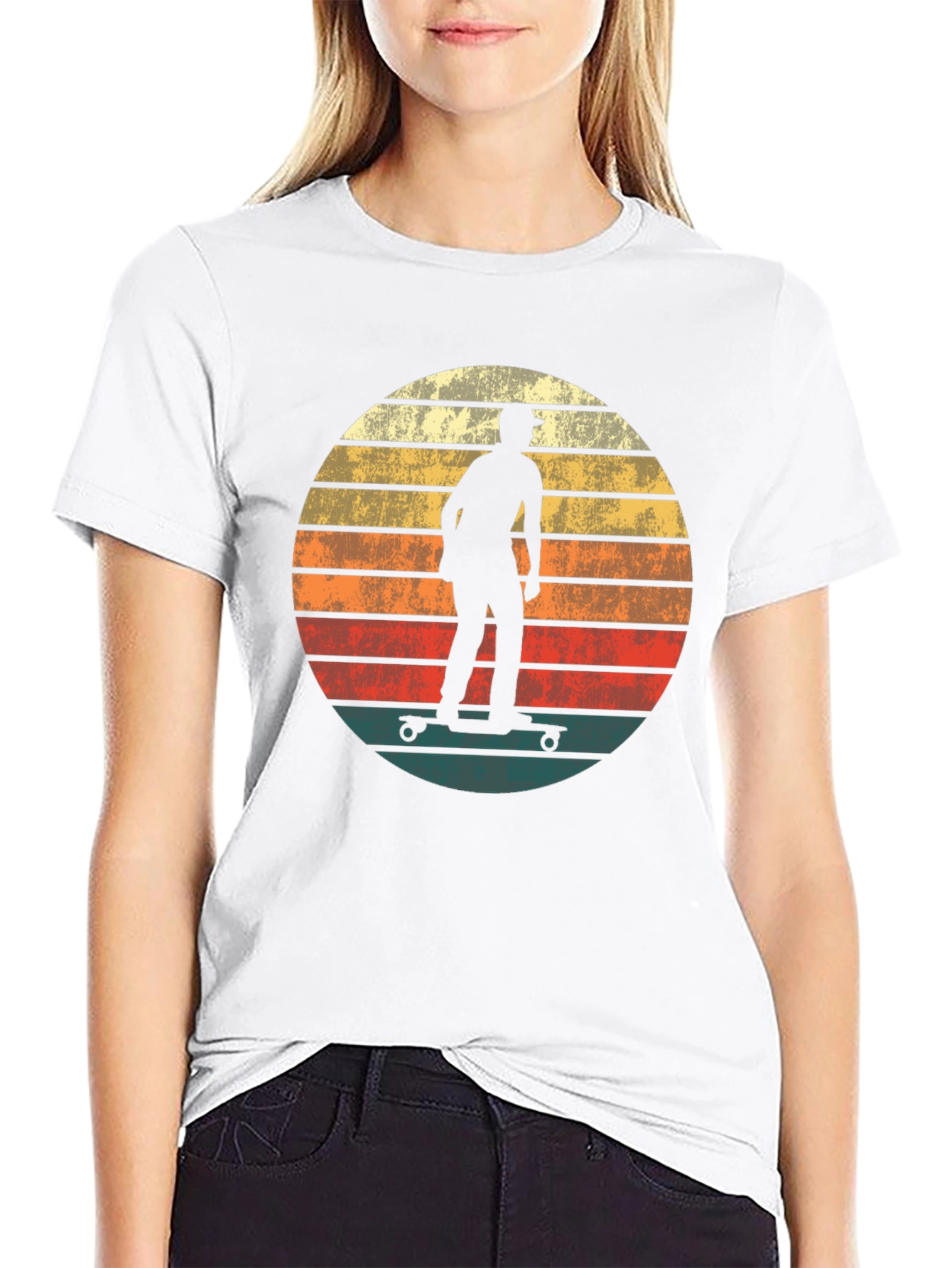 Retro Skateboarder Graphic Tee