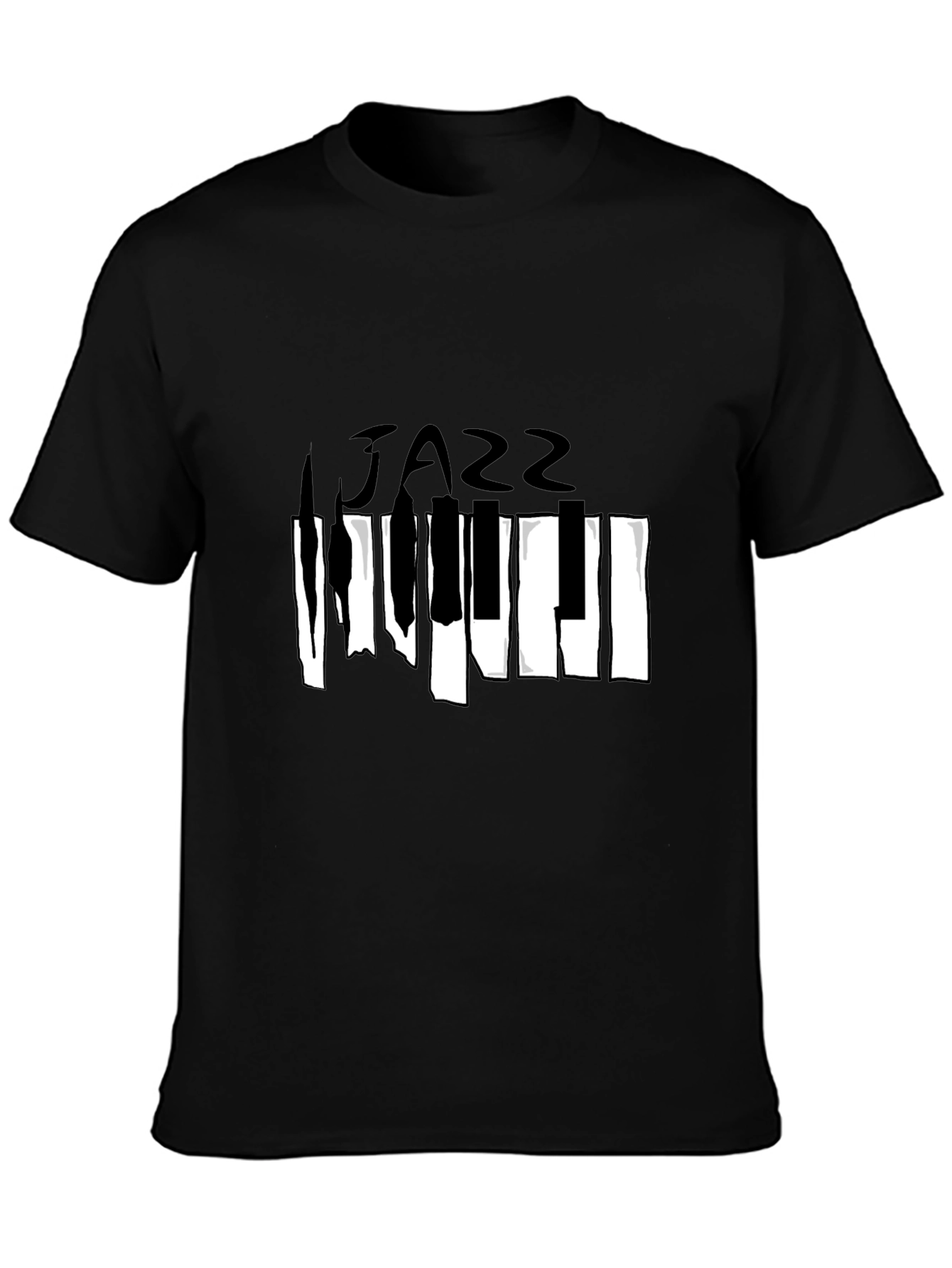 Jazz Piano Graphic Tee - Stylish Music Lover Shirt