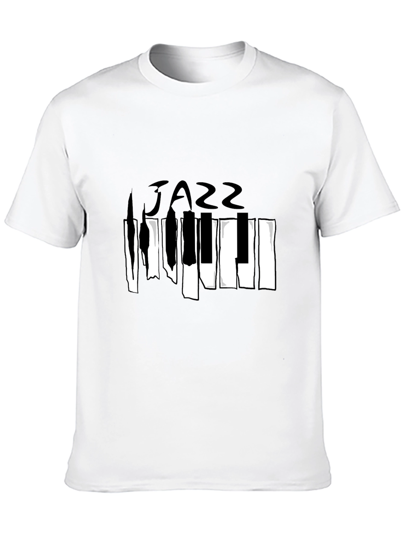 Jazz Piano Graphic Tee - Stylish Music Lover Shirt