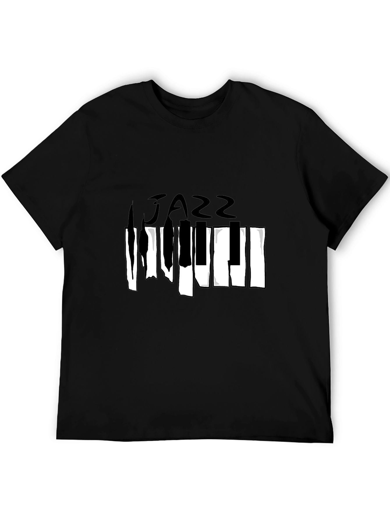 Jazz Piano Graphic Tee - Stylish Music Lover Shirt