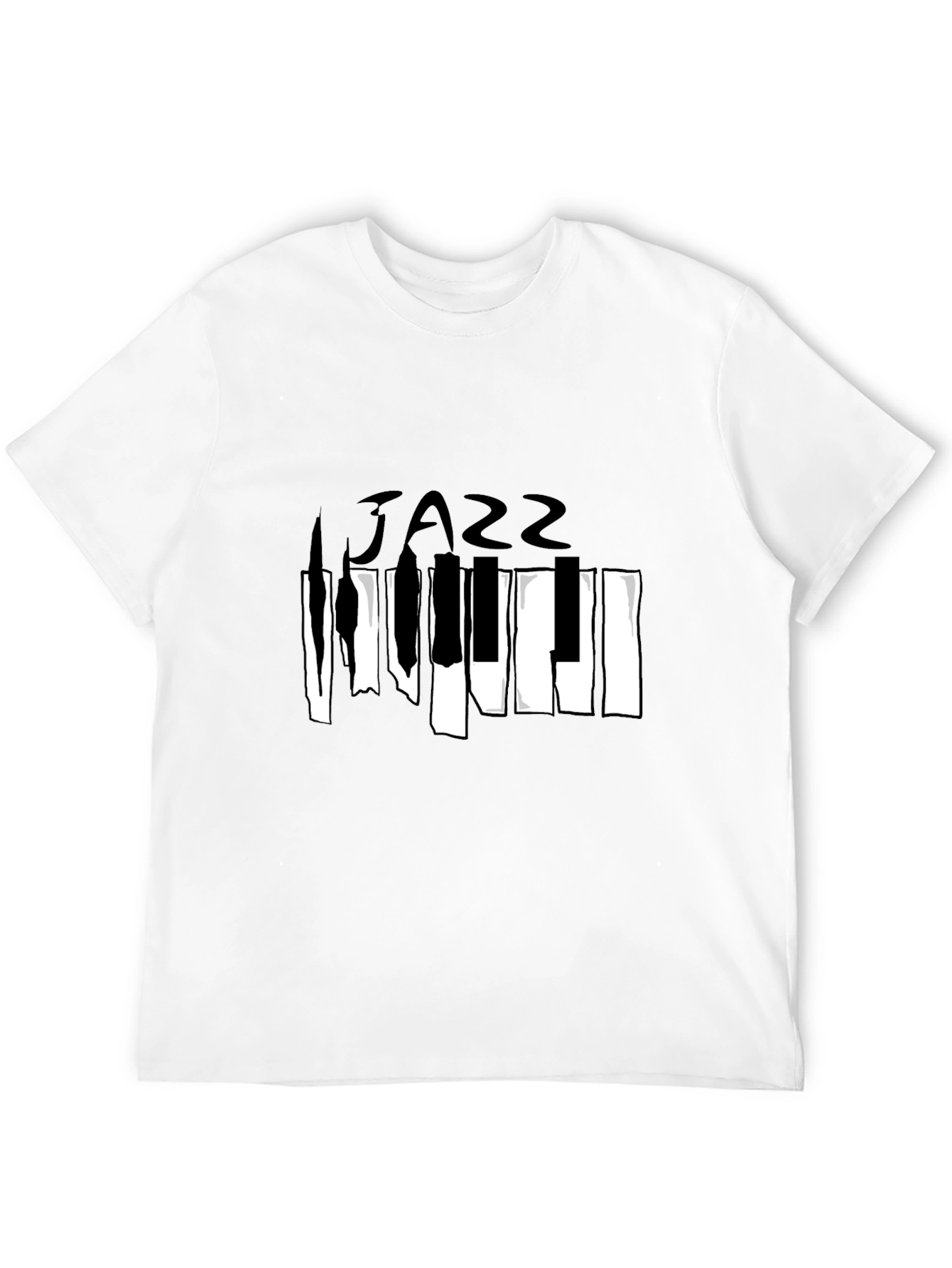 Jazz Piano Graphic Tee - Stylish Music Lover Shirt
