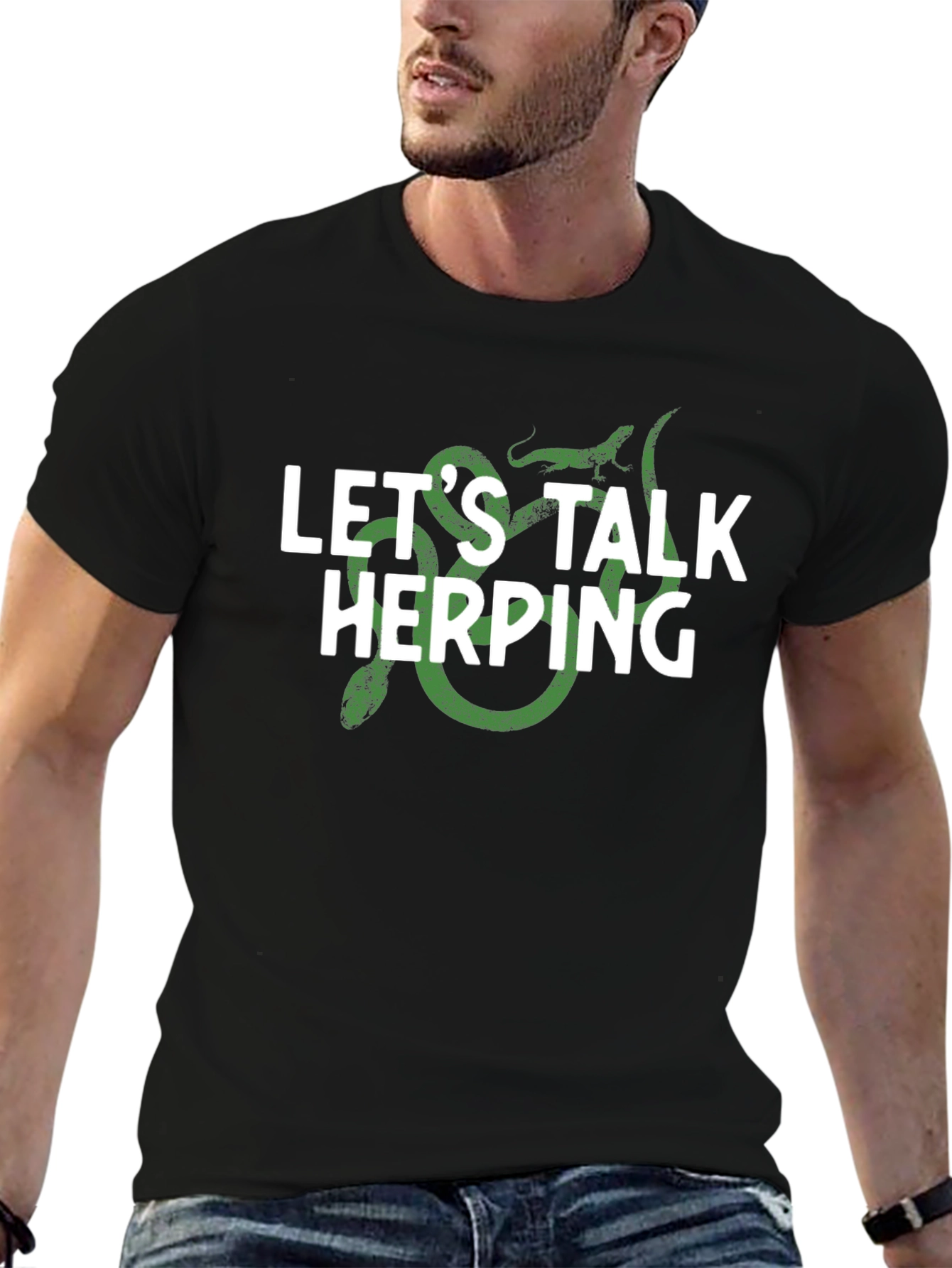 Lets Talk Herping Graphic T-Shirt - Reptile Lover Tee