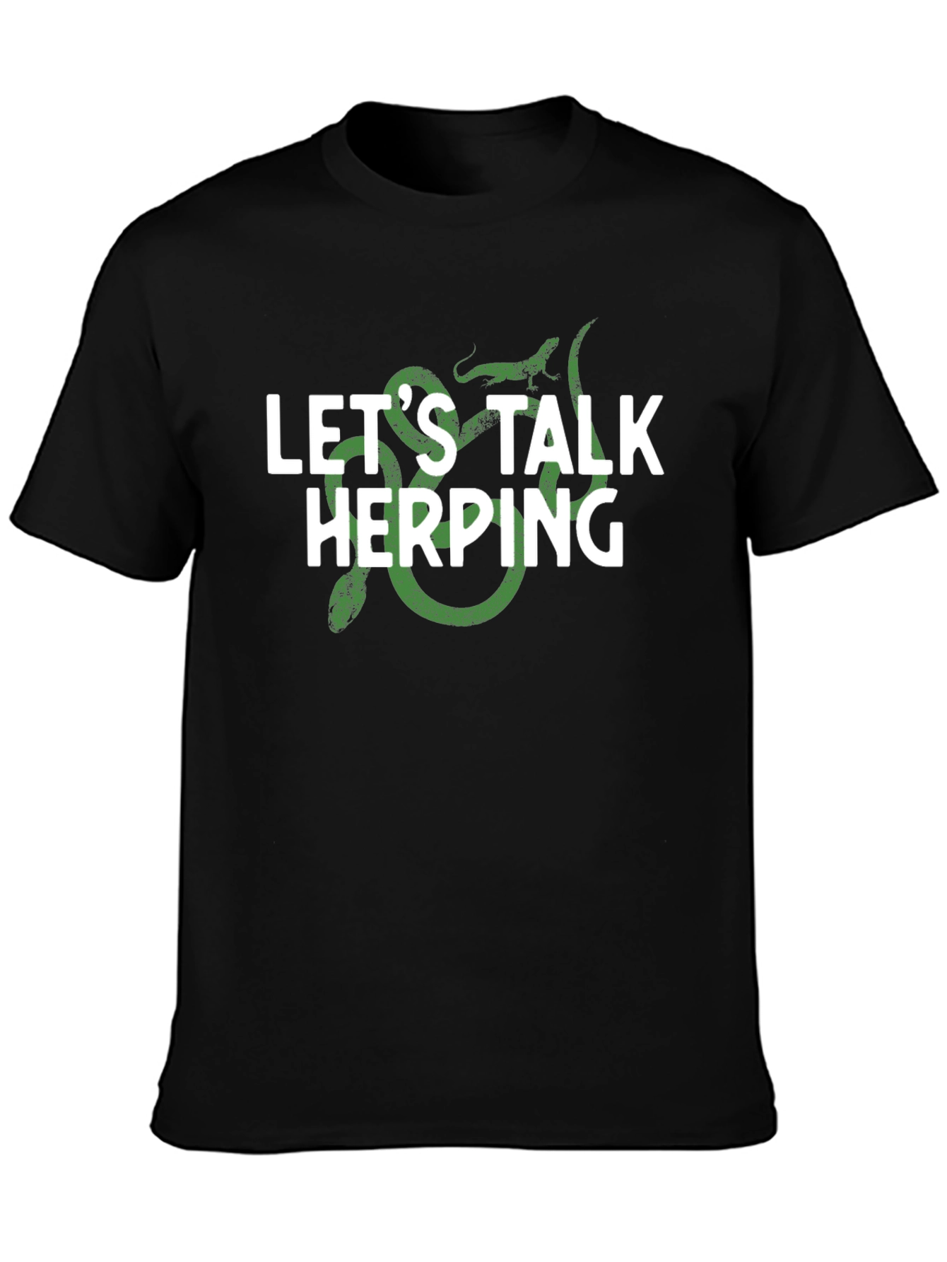 Lets Talk Herping Graphic T-Shirt - Reptile Lover Tee