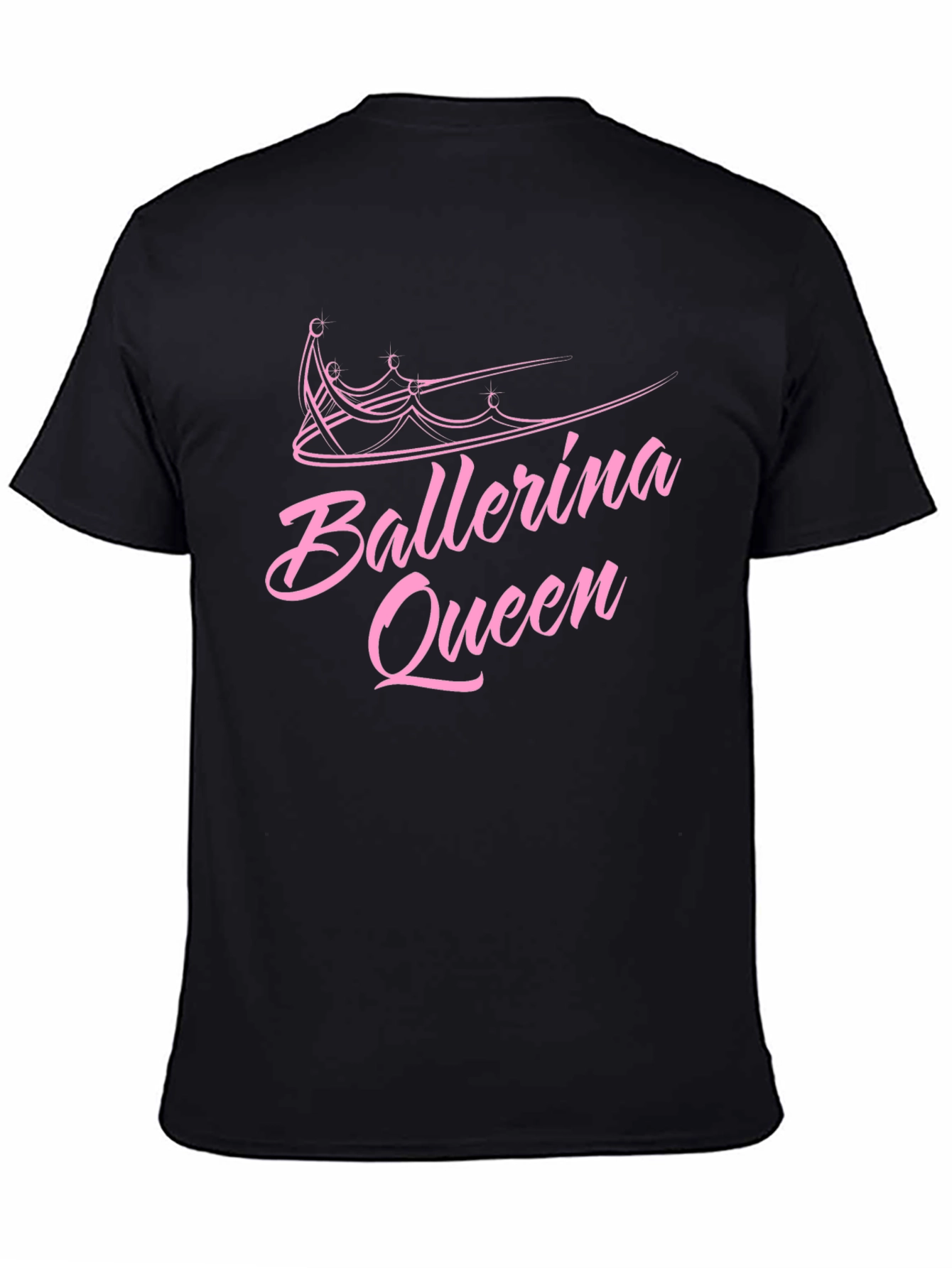 Ballerina Queen Black Graphic T-Shirt