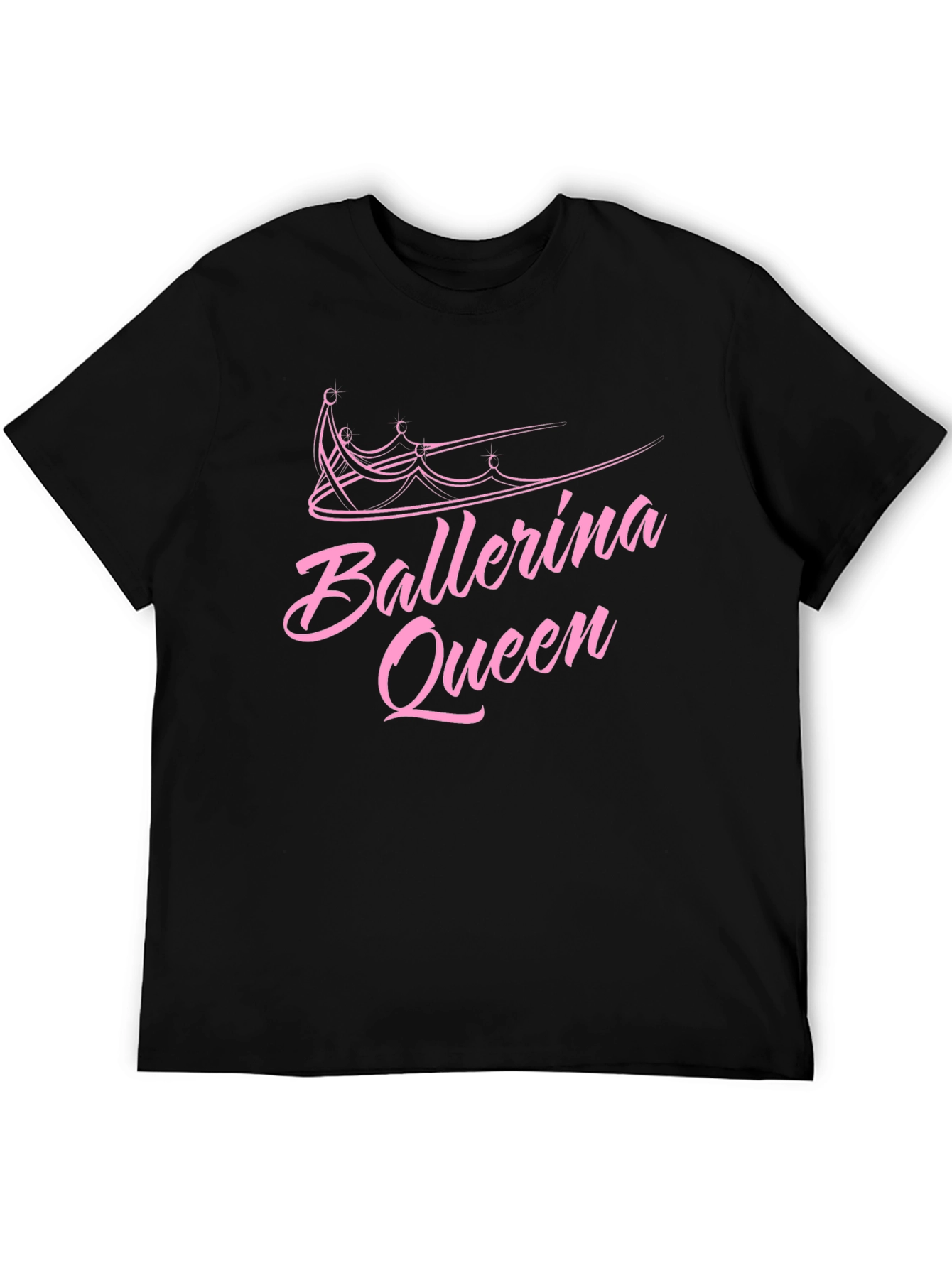 Ballerina Queen Black Graphic T-Shirt