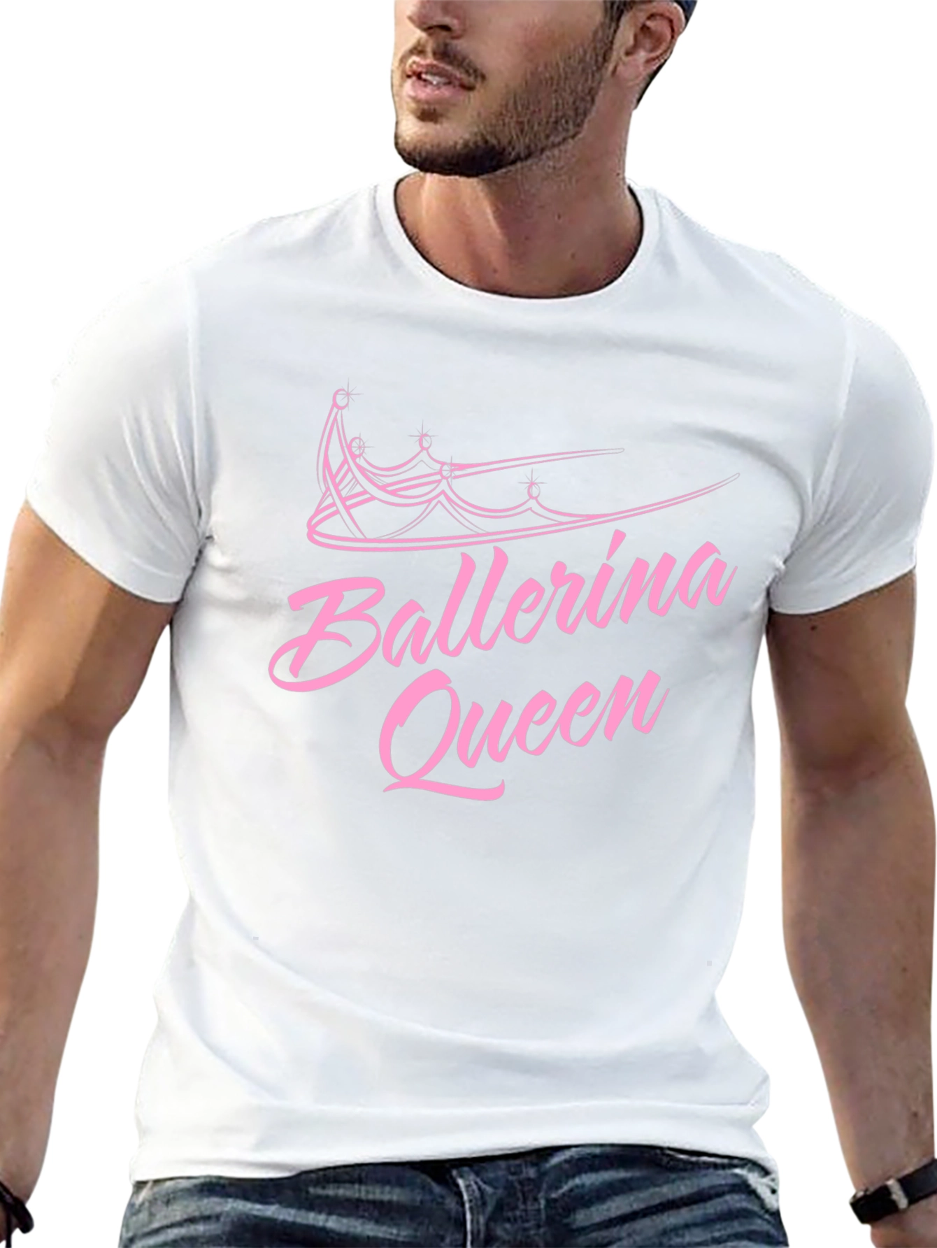 Ballerina Queen Black Graphic T-Shirt