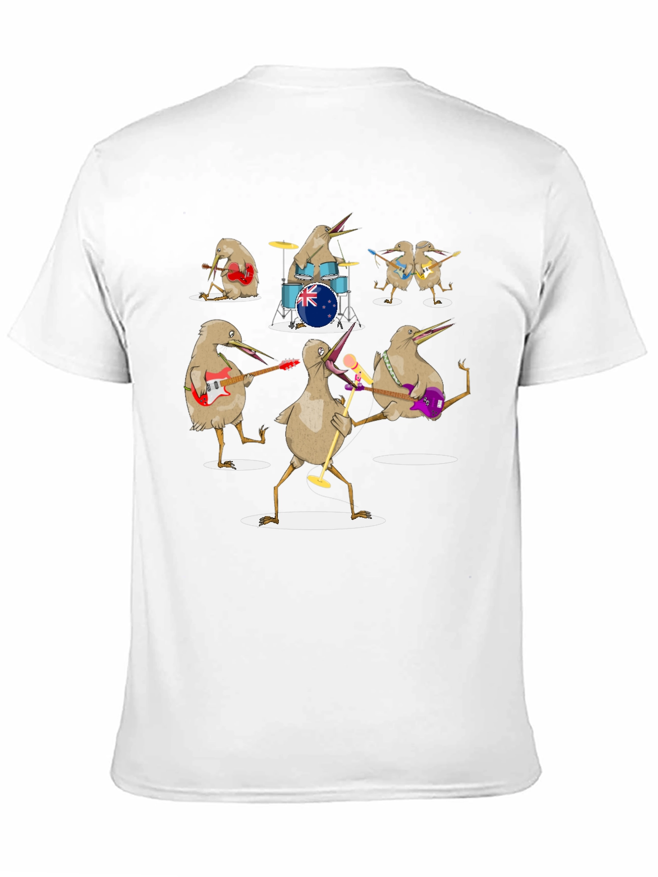 Kiwi Band T-Shirt - Unique Graphic Tee
