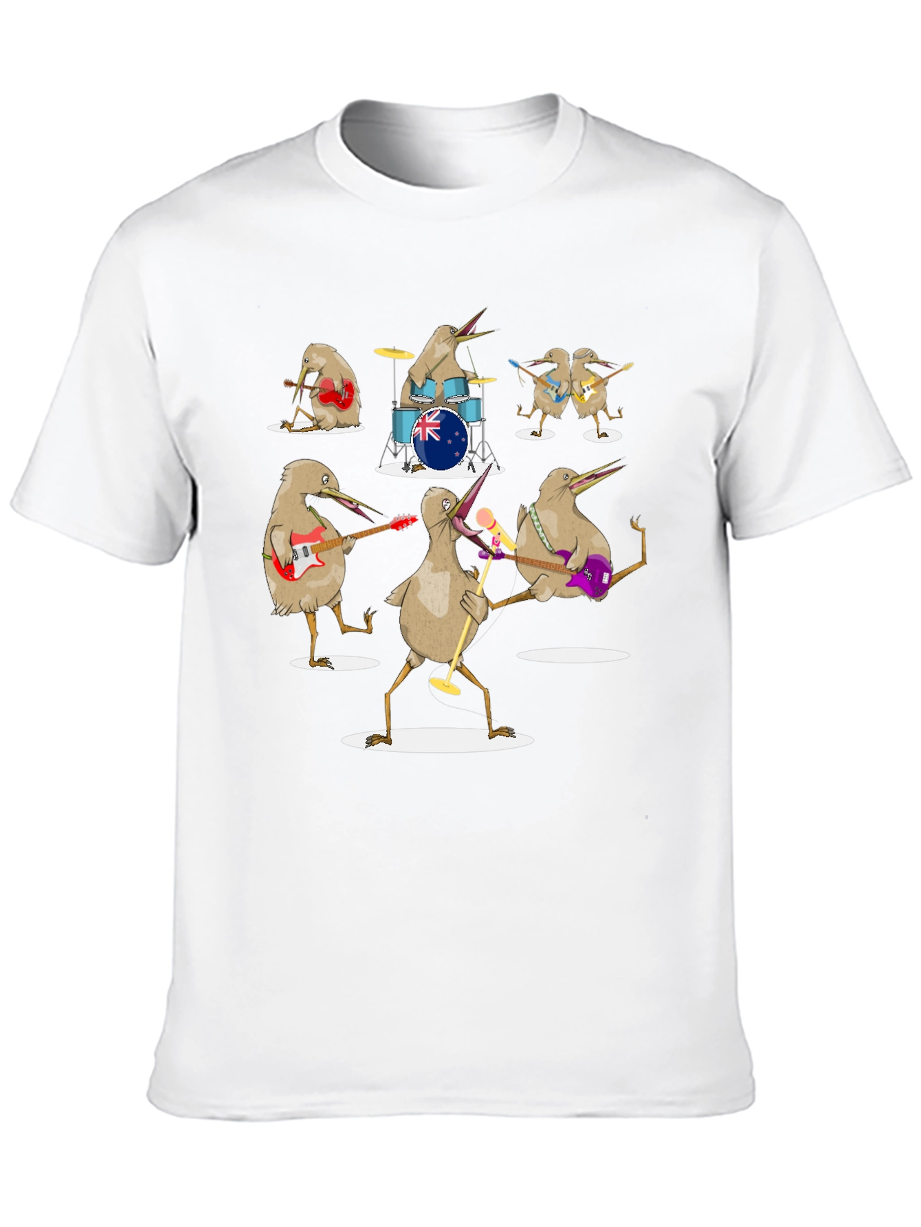 Kiwi Band T-Shirt - Unique Graphic Tee