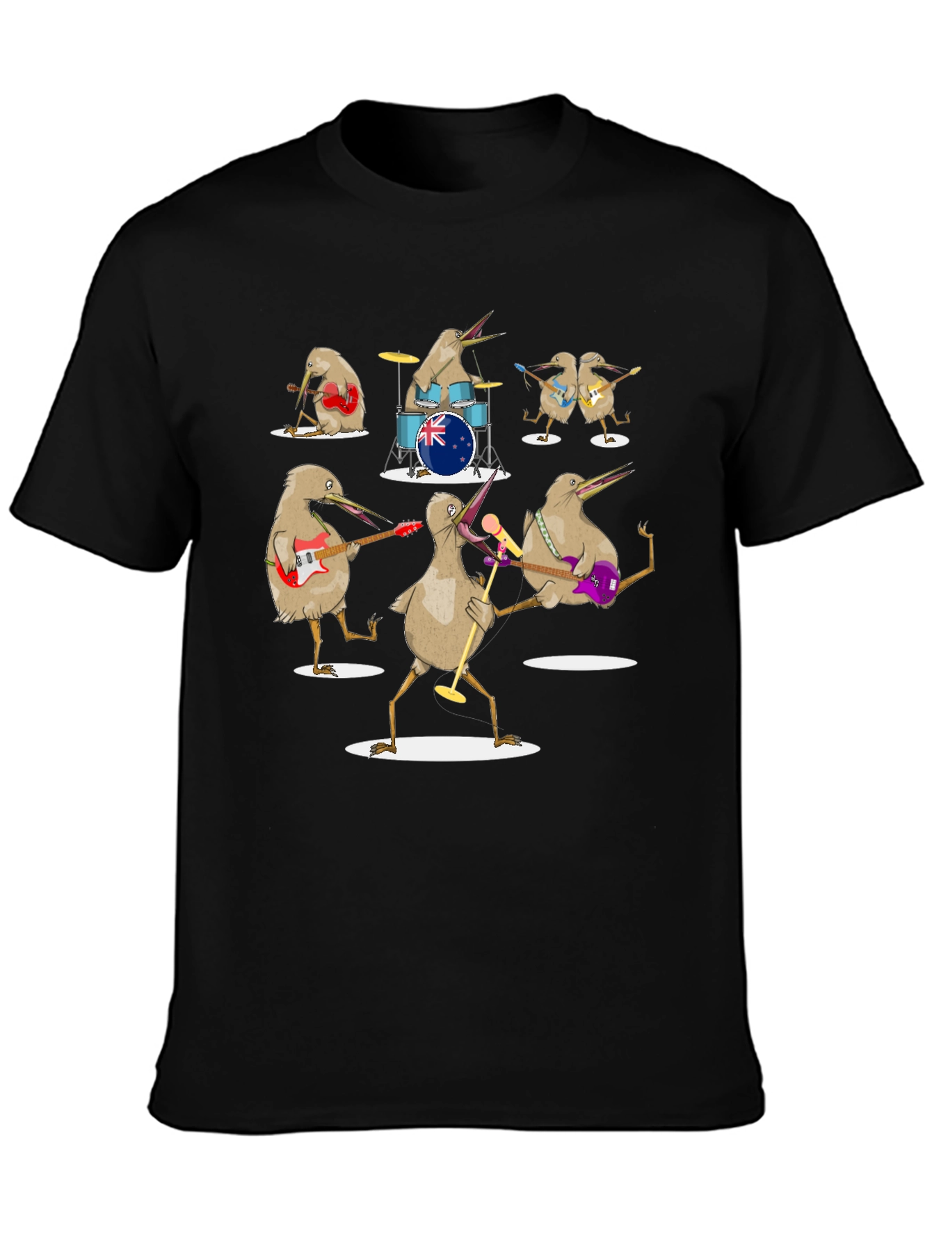 Kiwi Band T-Shirt - Unique Graphic Tee