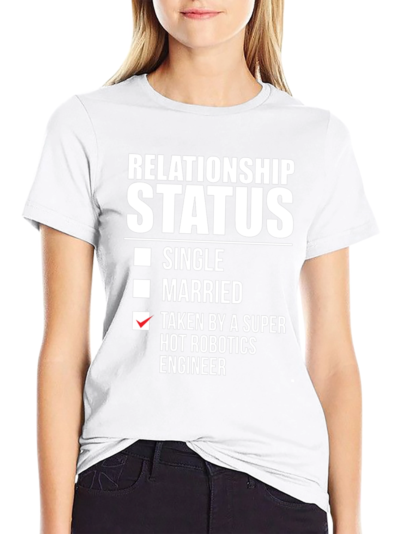 Funny Relationship Status Robotics Engineer T-Shirt
