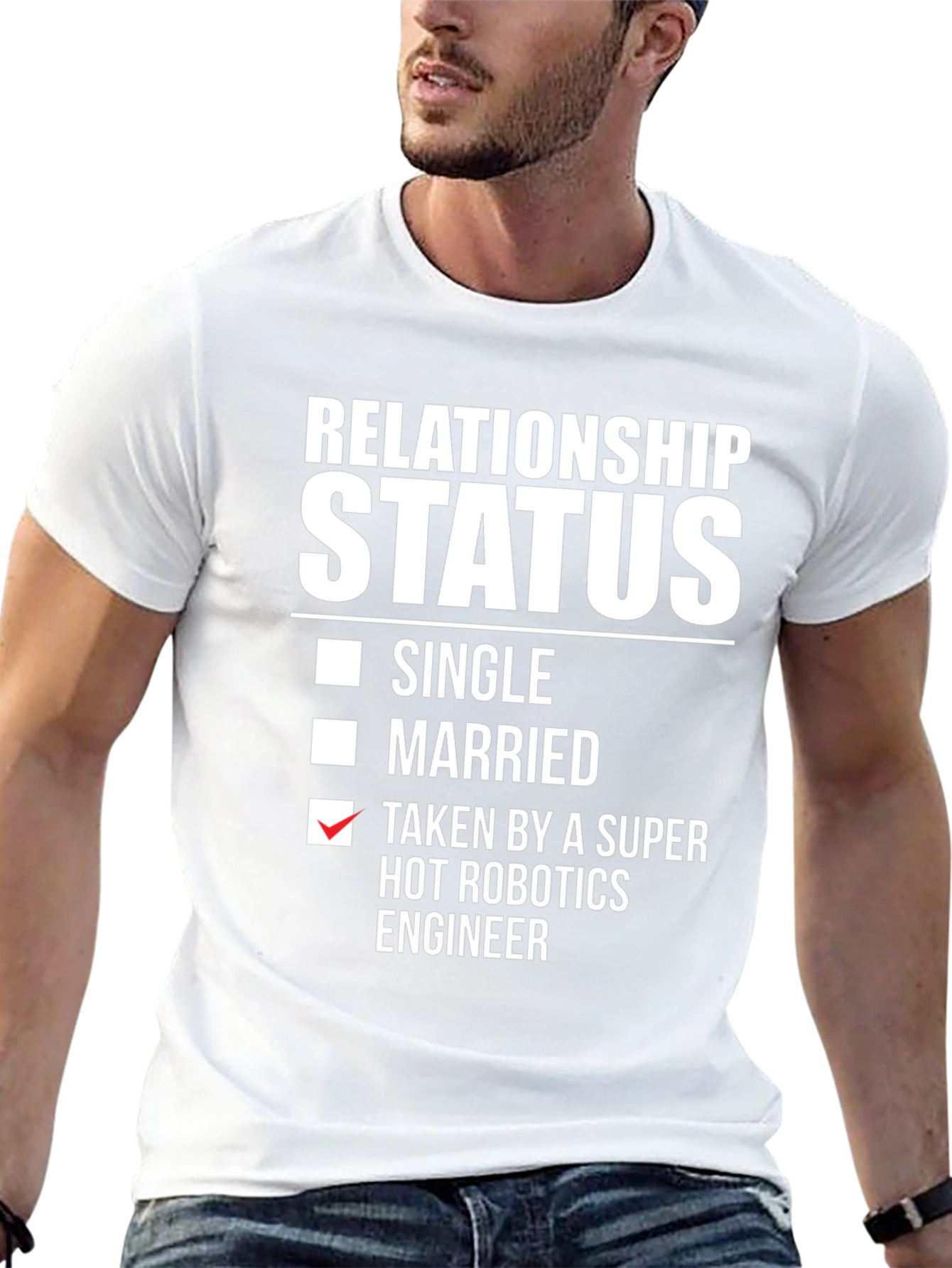 Funny Relationship Status Robotics Engineer T-Shirt