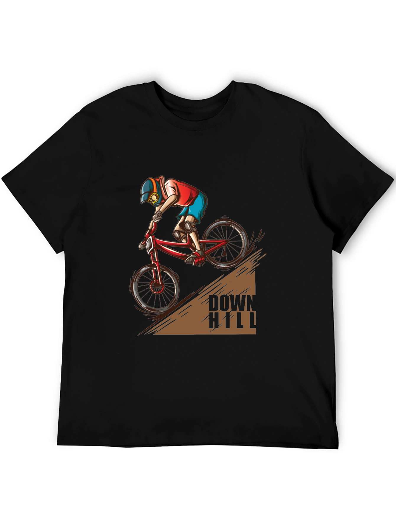 Downhill Biker T-Shirt - Extreme Sports Graphic Tee