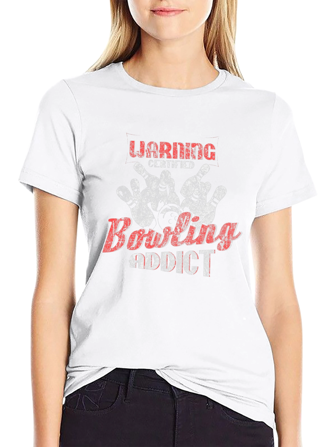 Bowling Addict Black T-Shirt
