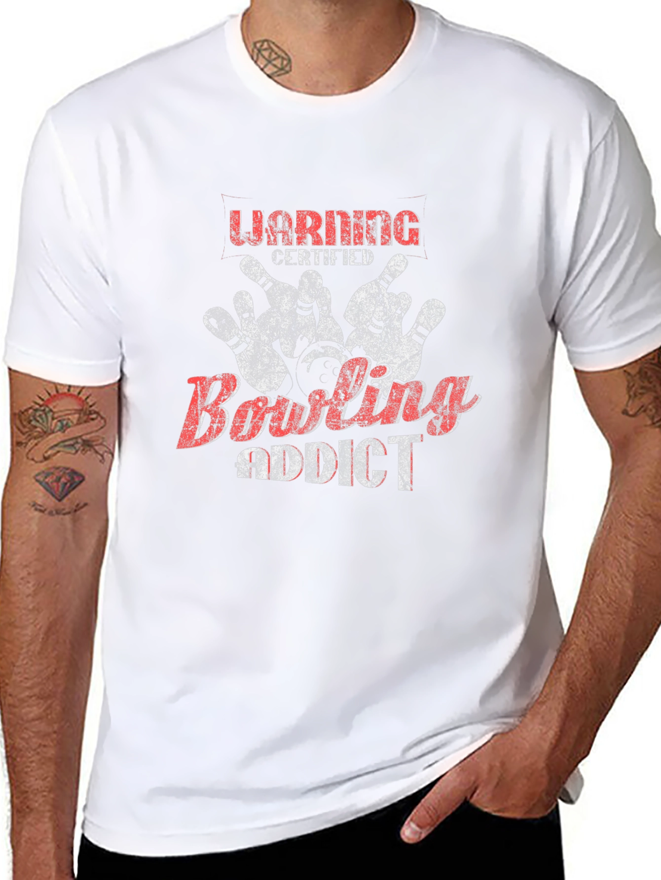 Bowling Addict Black T-Shirt