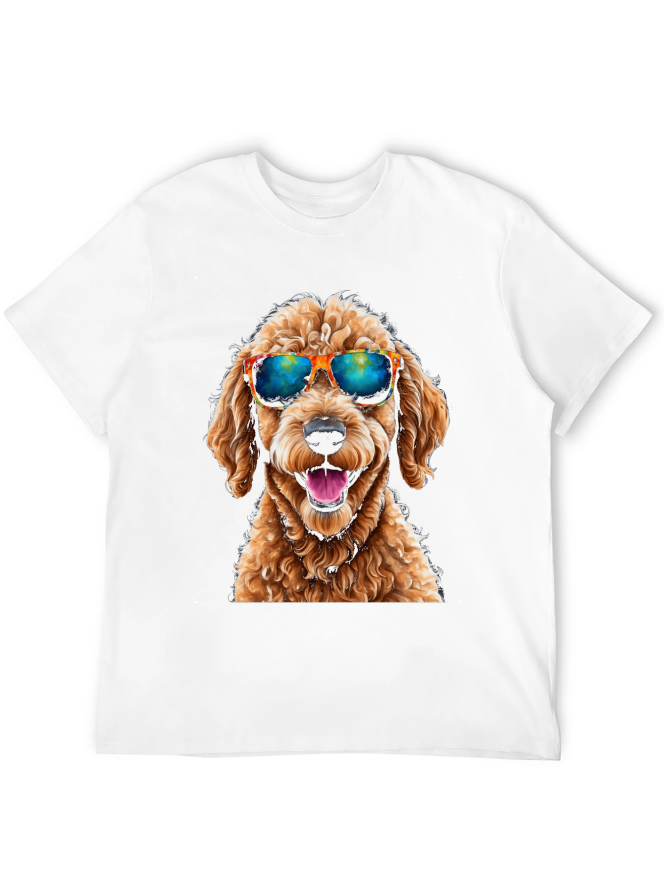 Cool Dog T-Shirt - Sunglasses Goldendoodle Graphic Tee