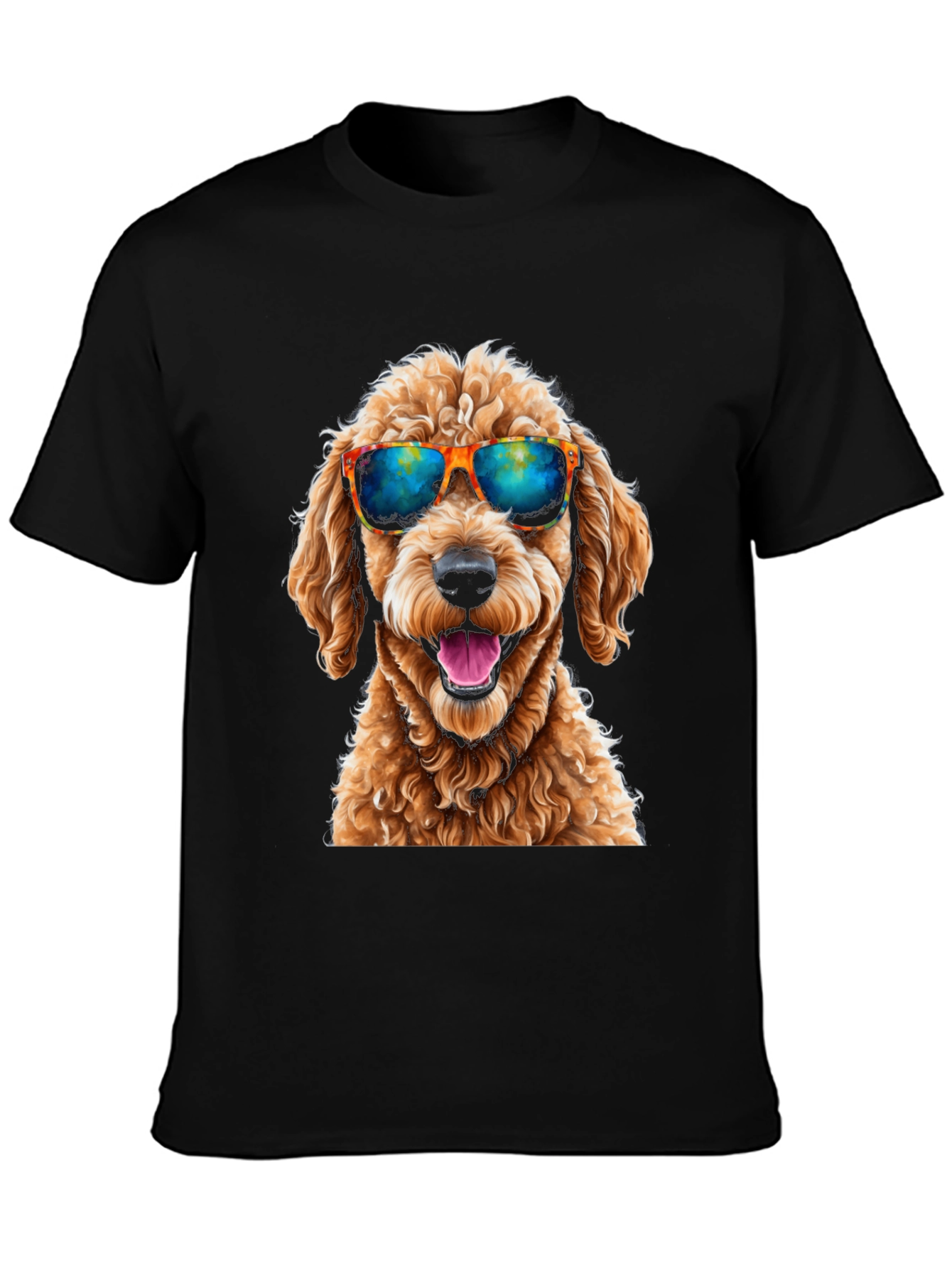 Cool Dog T-Shirt - Sunglasses Goldendoodle Graphic Tee