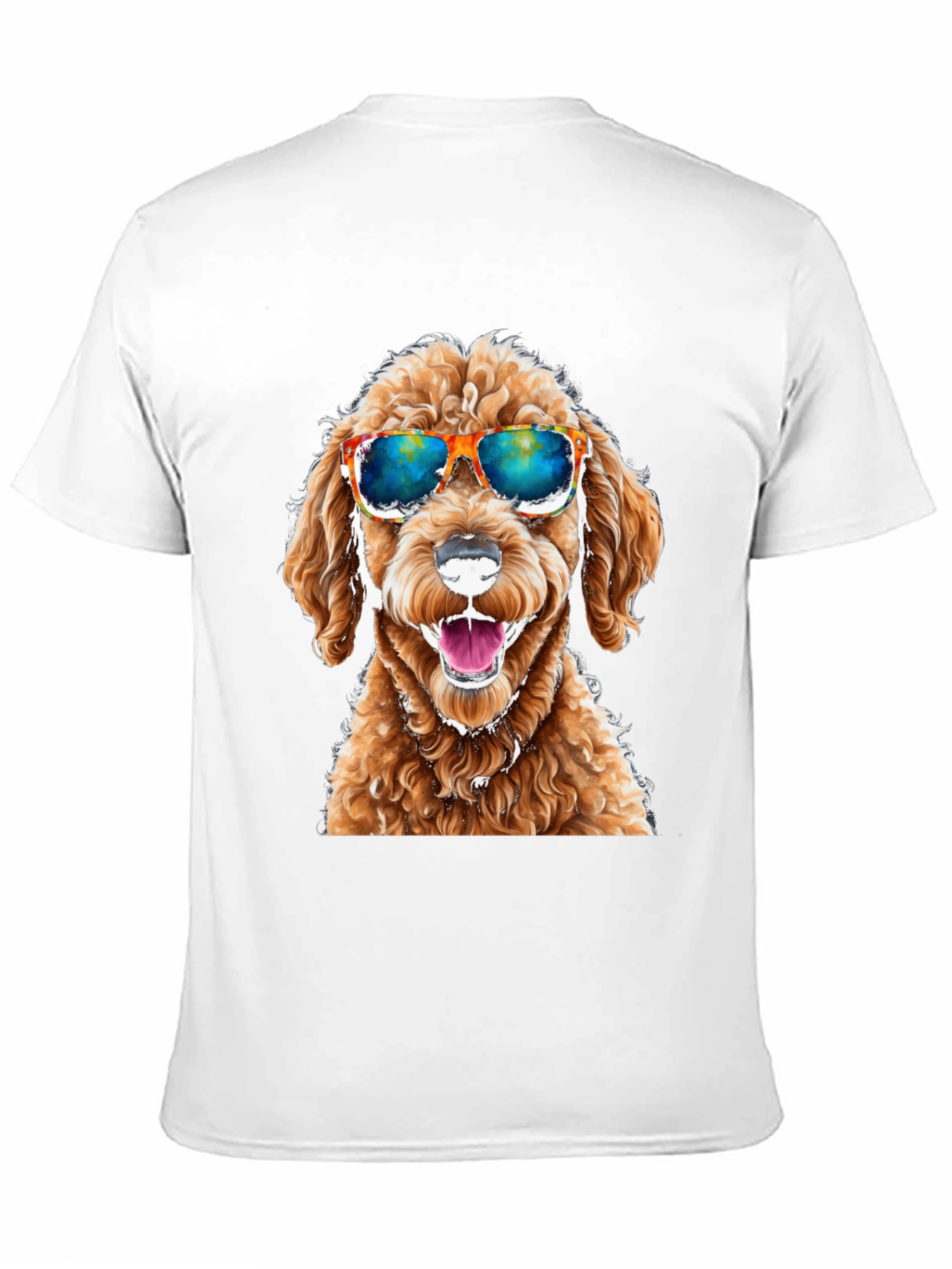 Cool Dog T-Shirt - Sunglasses Goldendoodle Graphic Tee