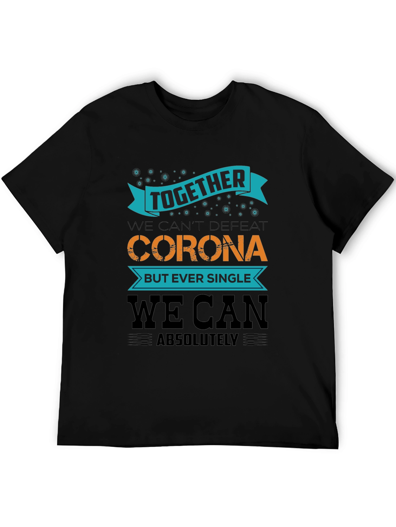 Together We Can Black T-Shirt