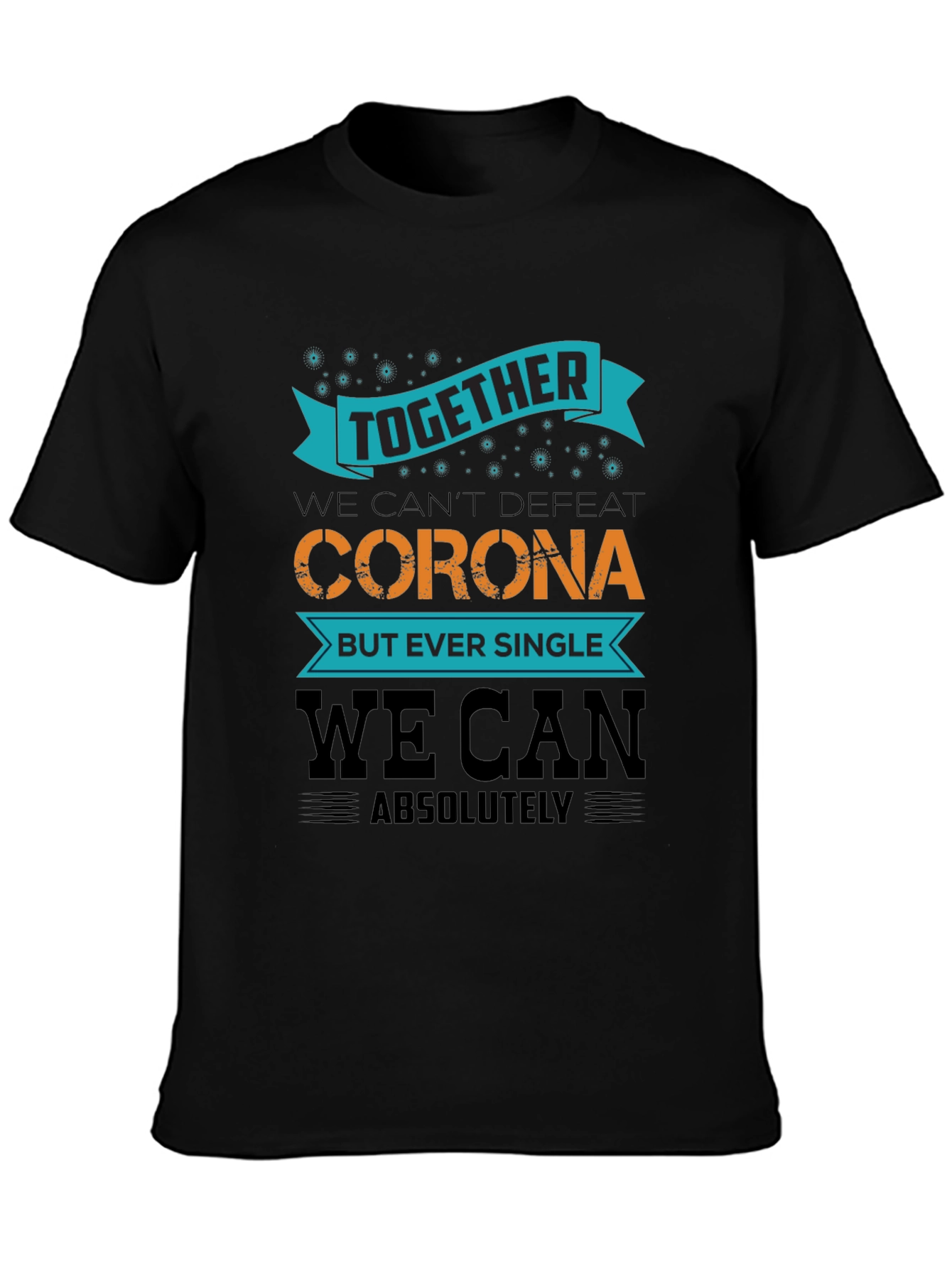 Together We Can Black T-Shirt