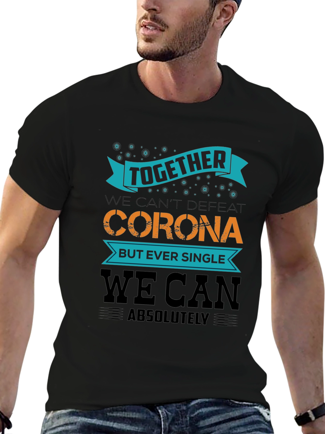 Together We Can Black T-Shirt