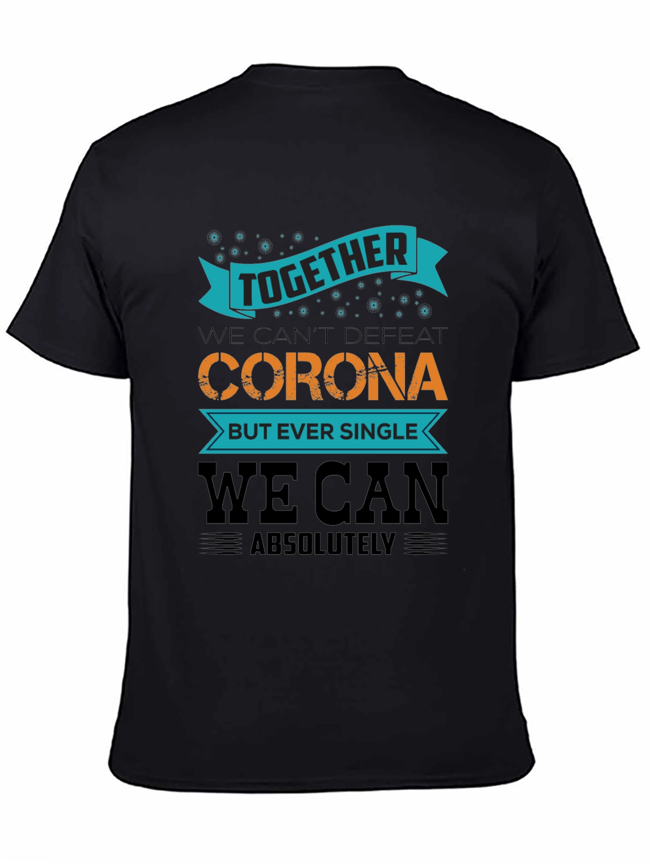 Together We Can Black T-Shirt