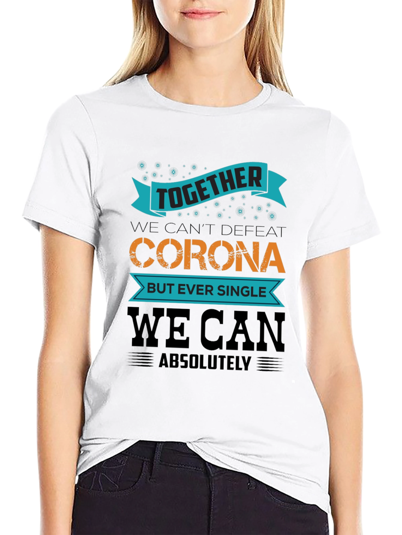 Together We Can Black T-Shirt