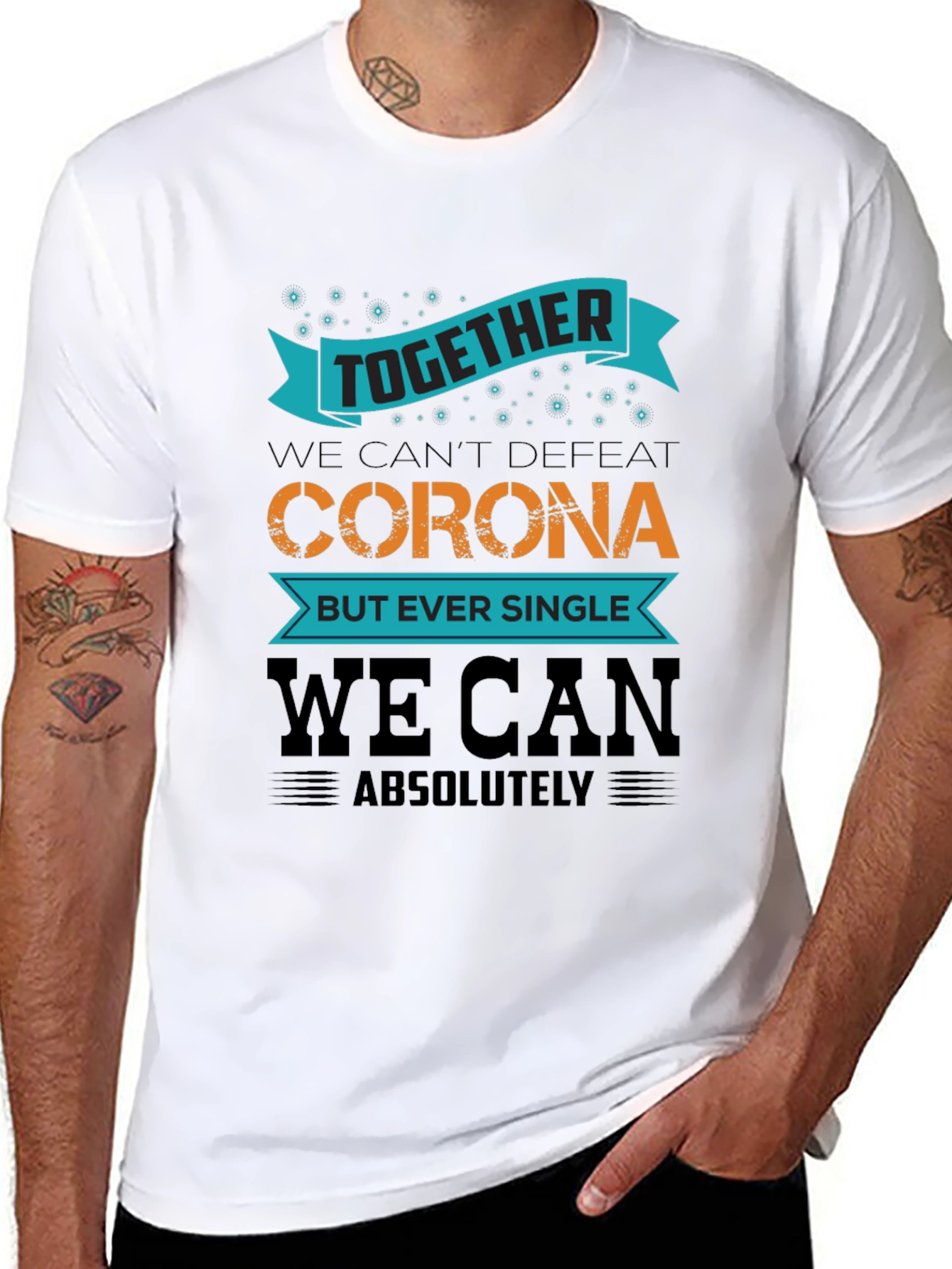 Together We Can Black T-Shirt