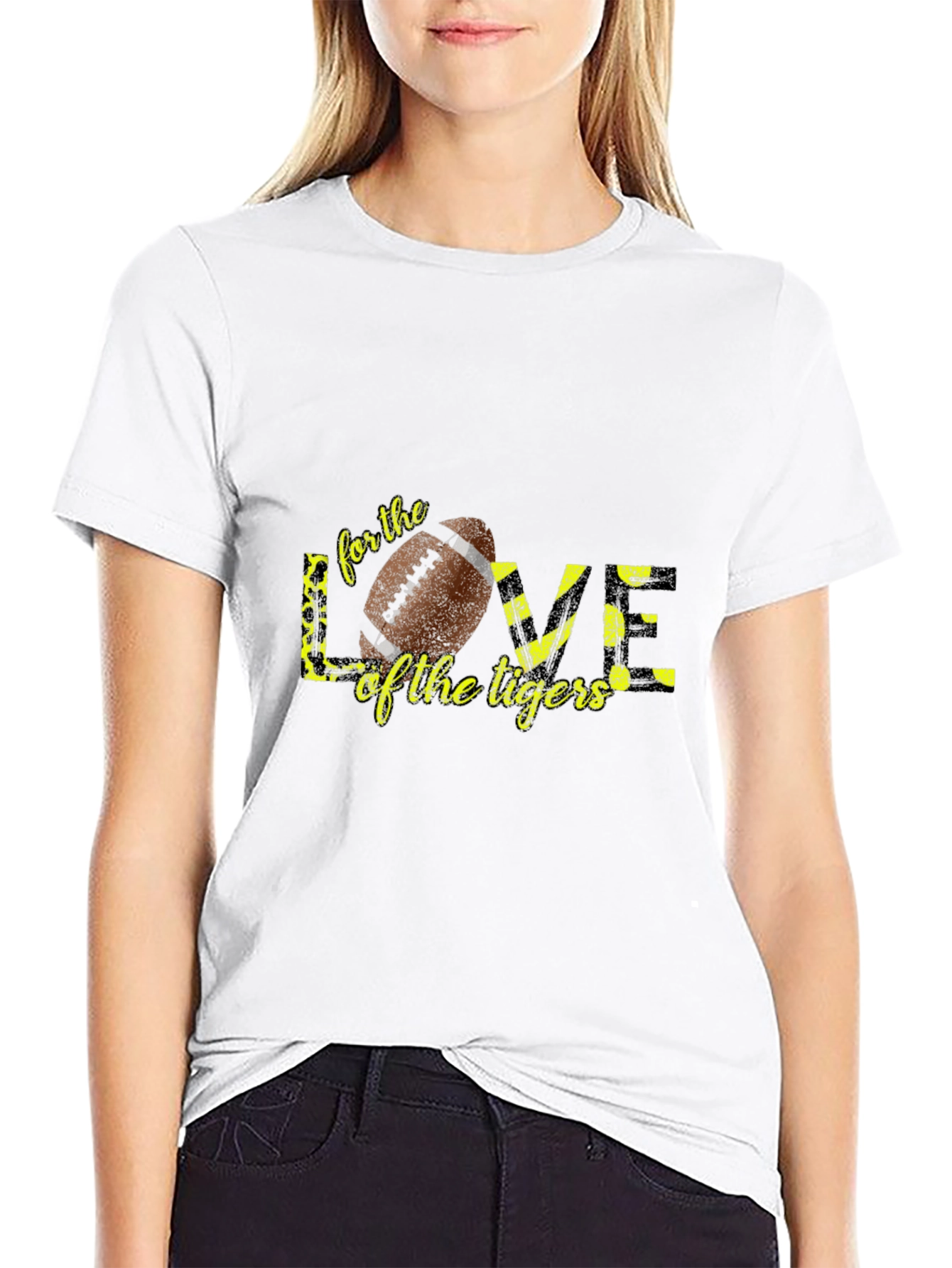 Love for the Tigers Football Graphic Tee