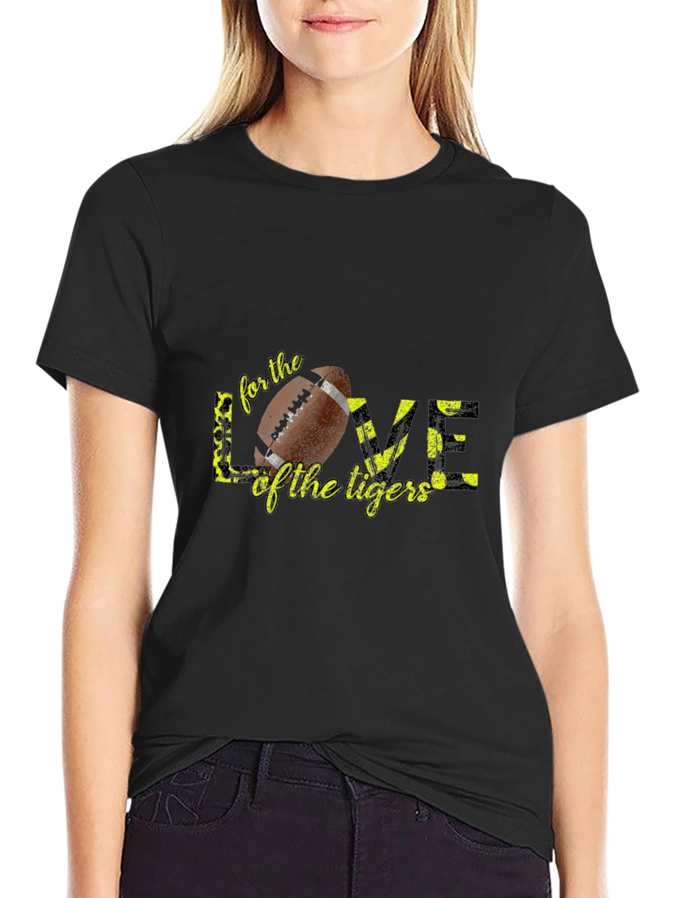 Love for the Tigers Football Graphic Tee