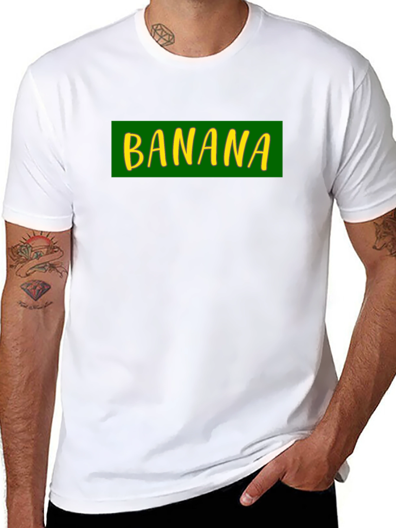 Banana Graphic Black T-Shirt