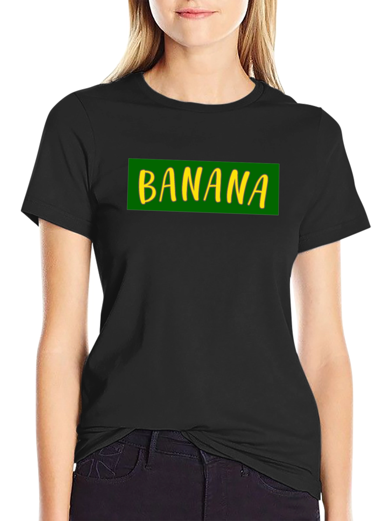 Banana Graphic Black T-Shirt