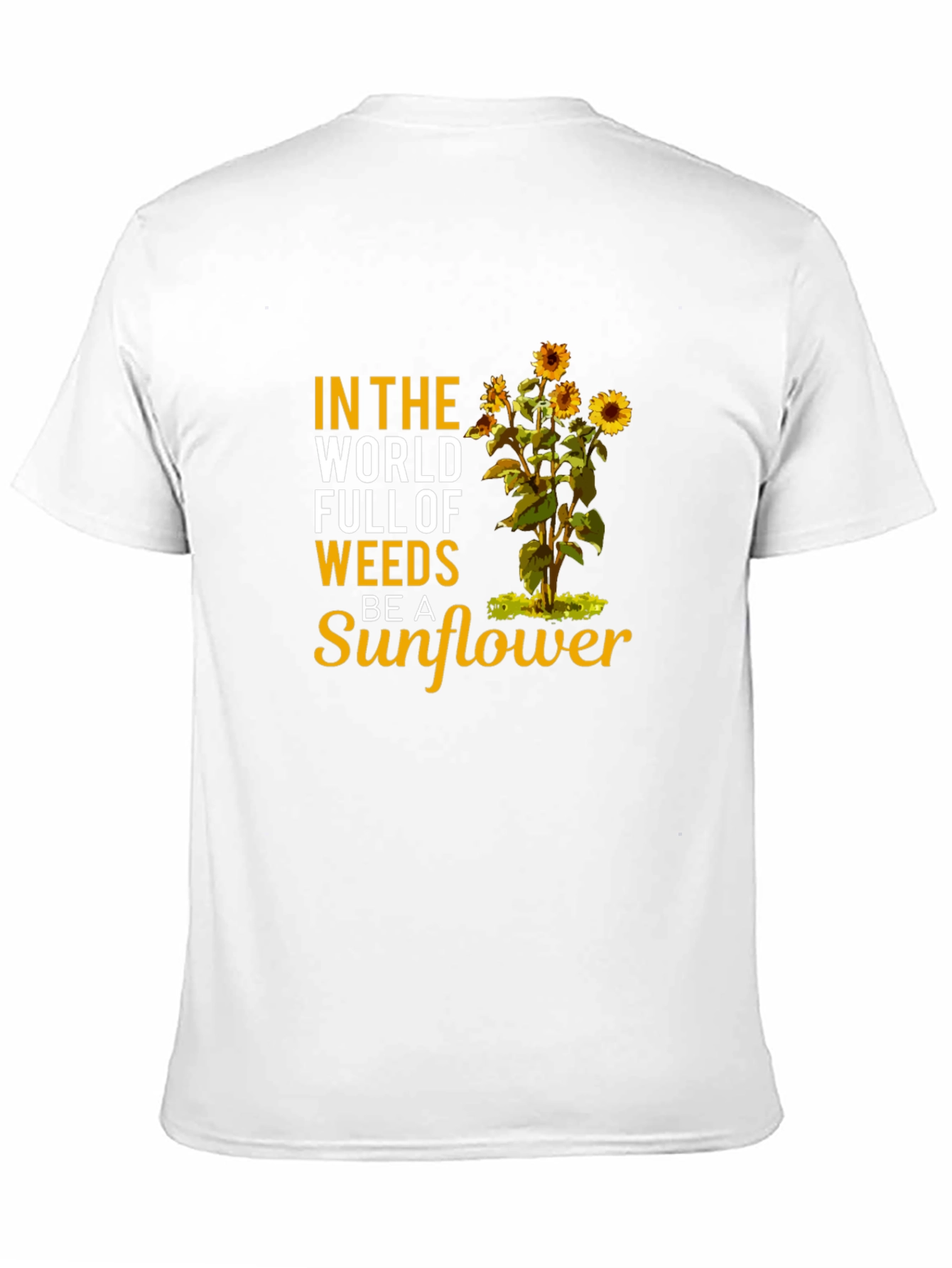 Be a Sunflower Graphic T-Shirt - Black