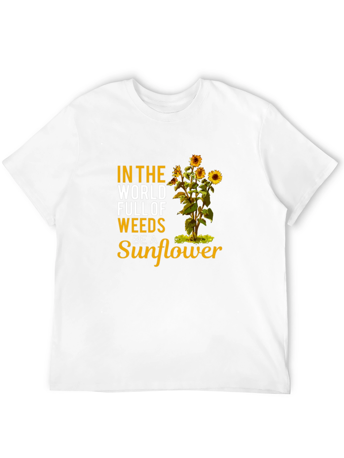 Be a Sunflower Graphic T-Shirt - Black