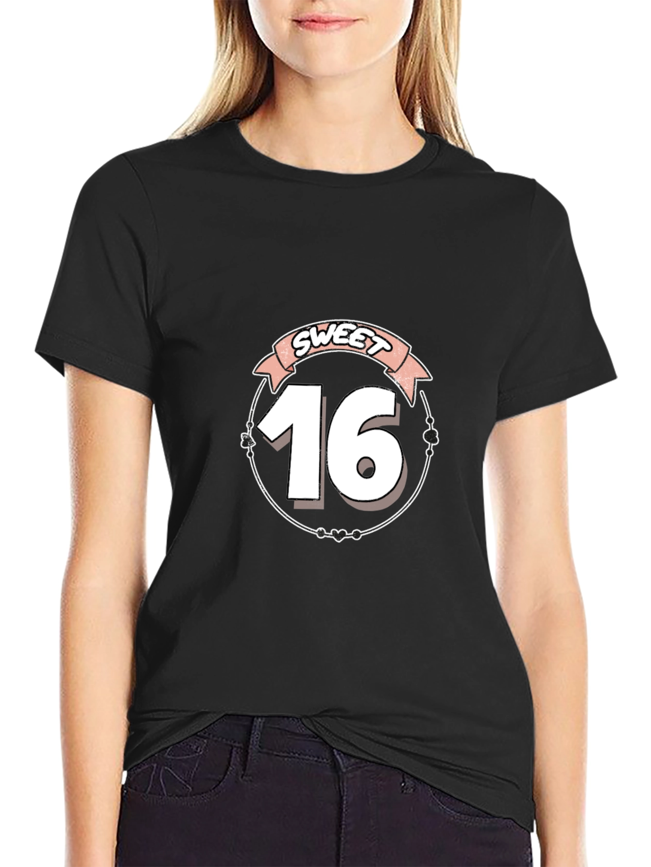Sweet Sixteen Birthday T-Shirt - Black